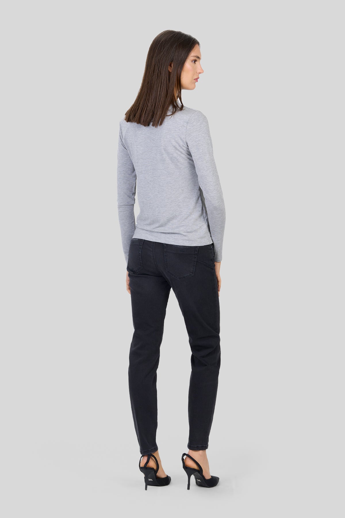 Blusa in jersey di viscosa stretch