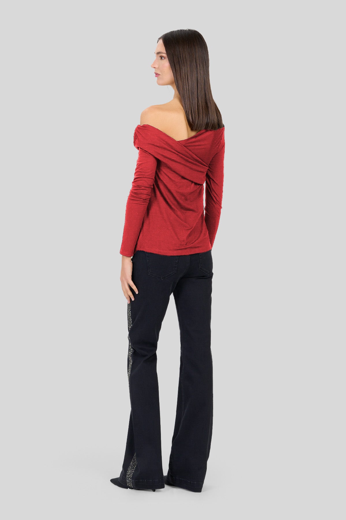 Blusa in jersey di viscosa
