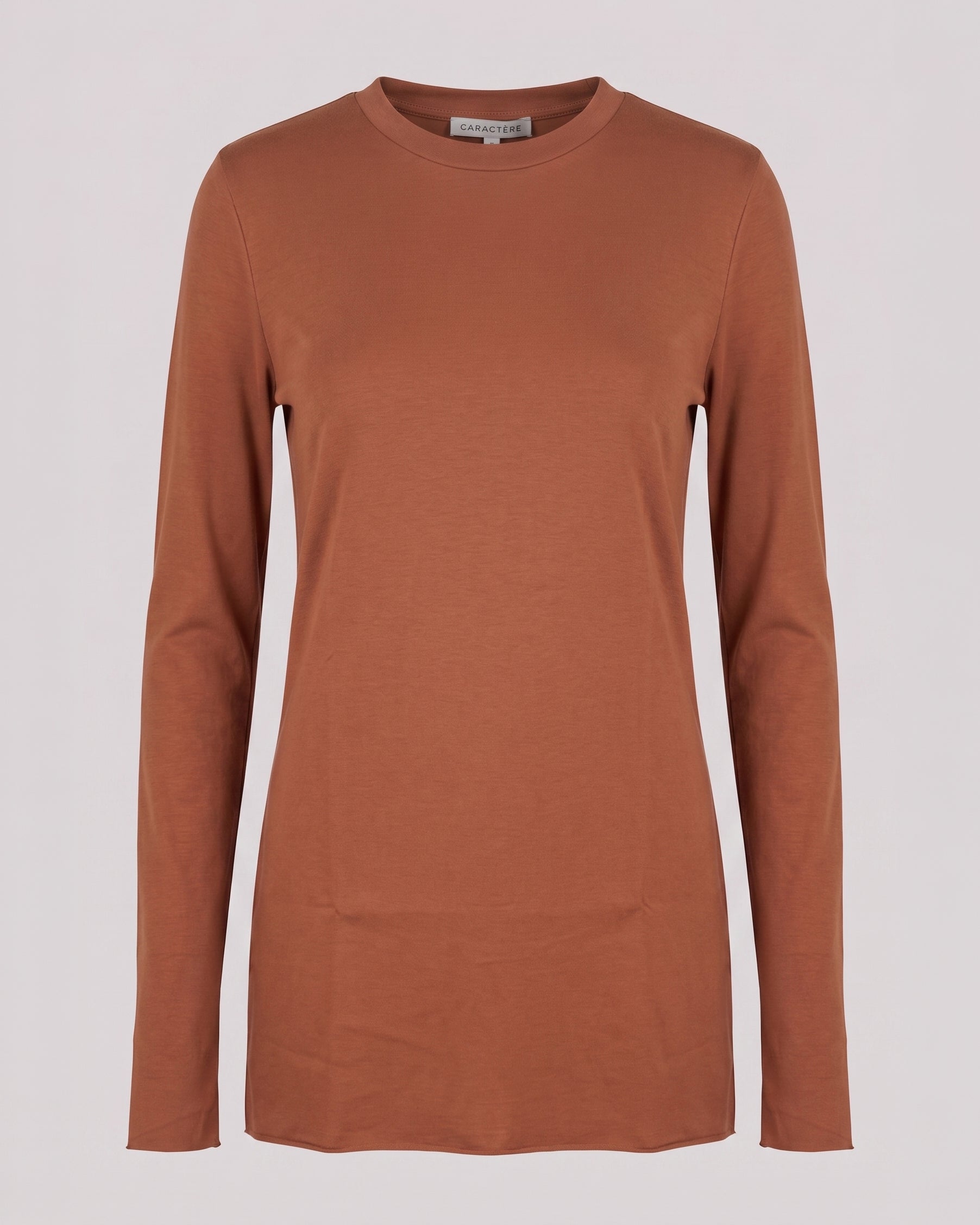 T-shirt a manica lunga con scollo rotondo