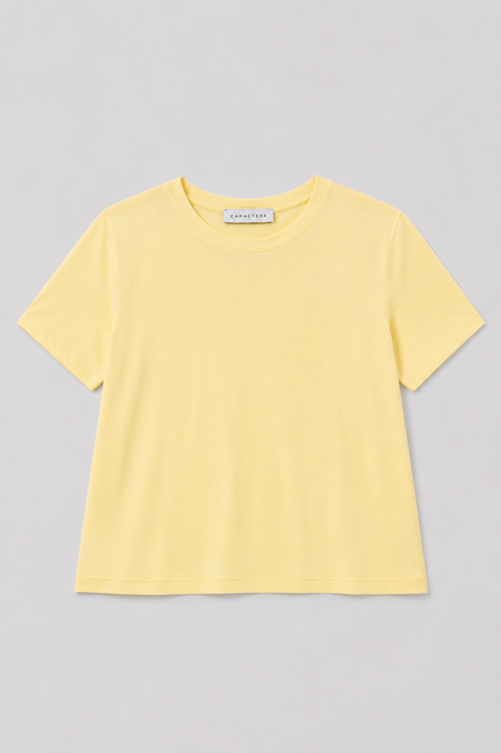 T-shirt dritta Girocollo in Jersey di Cotone