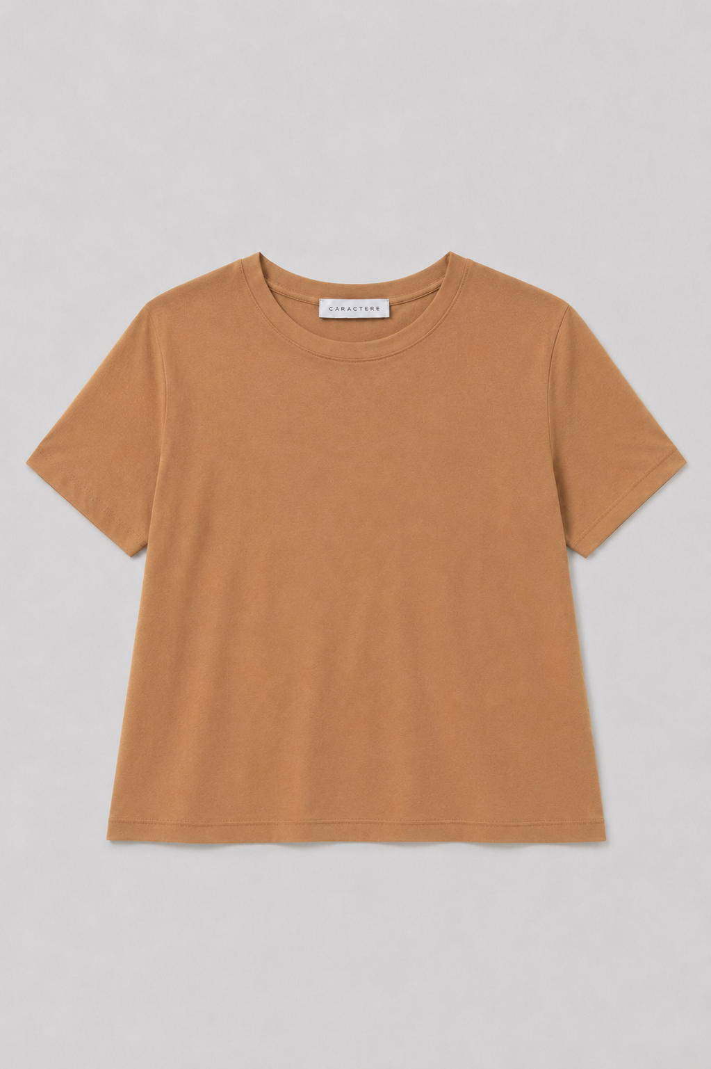 T-shirt dritta Girocollo in Jersey di Cotone