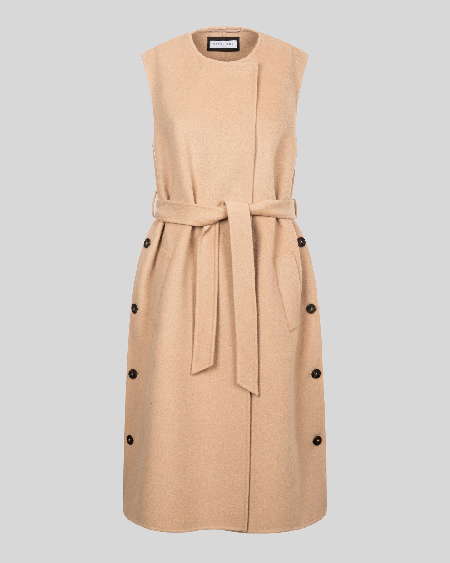 Gilet lungo in double