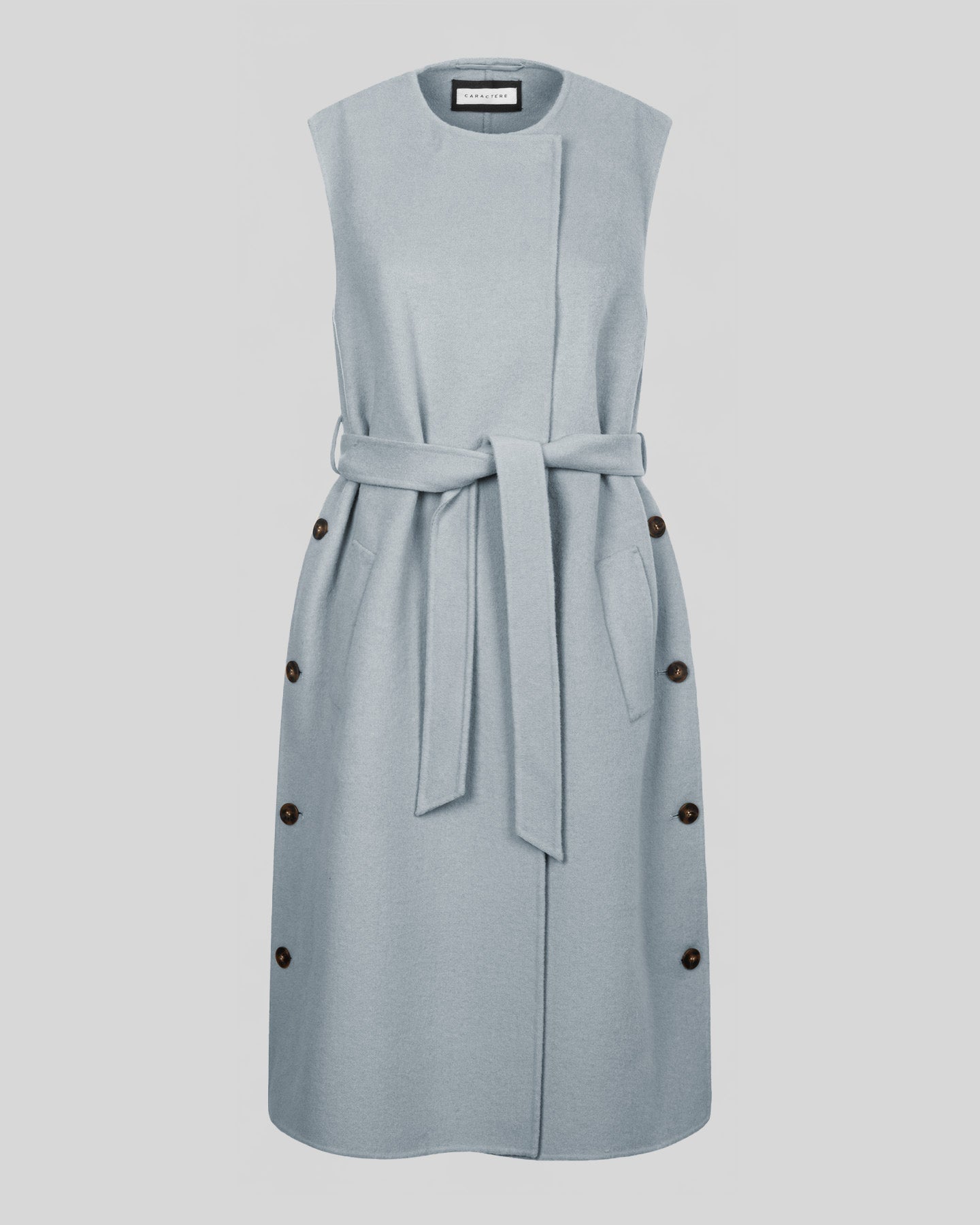 Gilet lungo in double