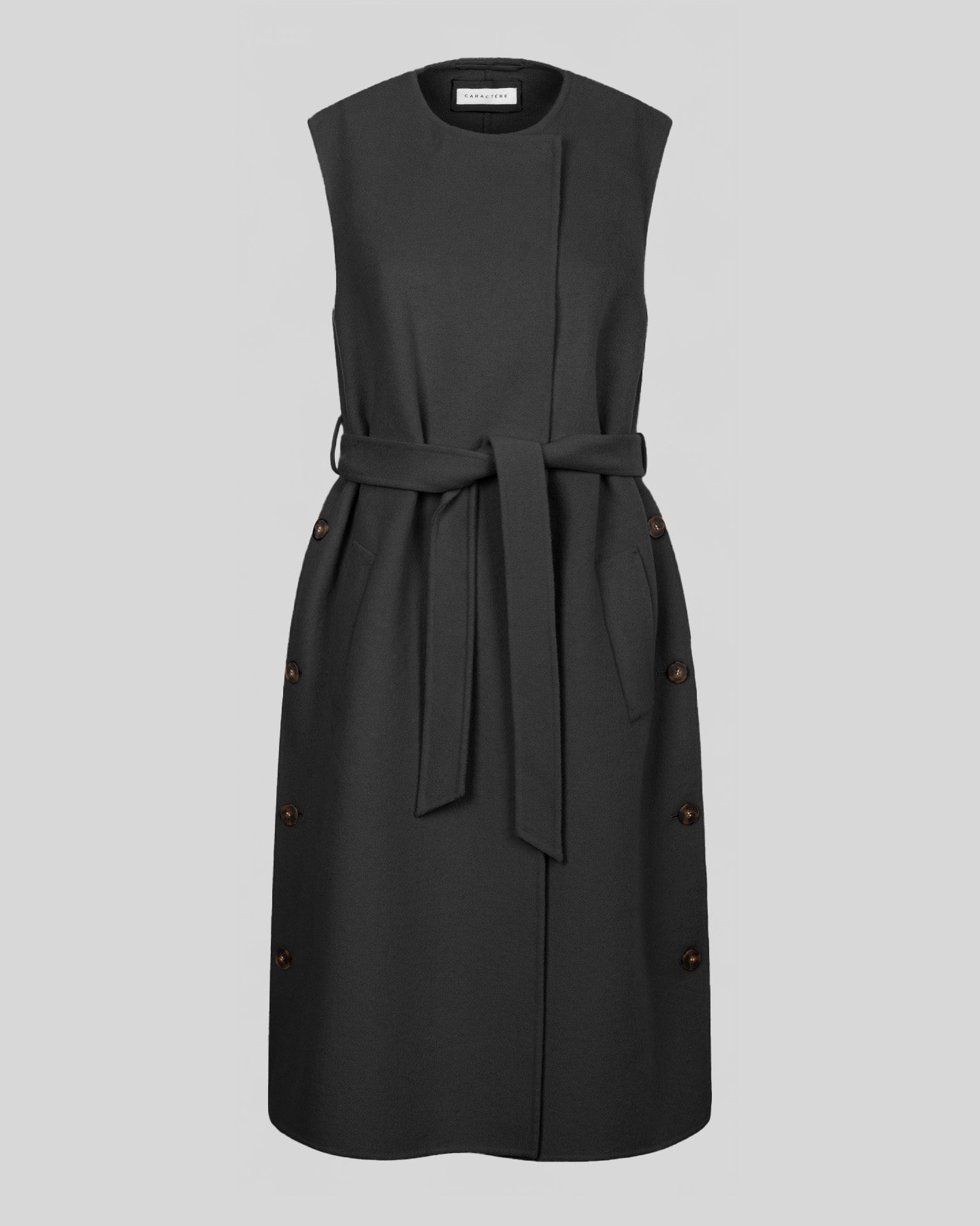 Gilet lungo in double
