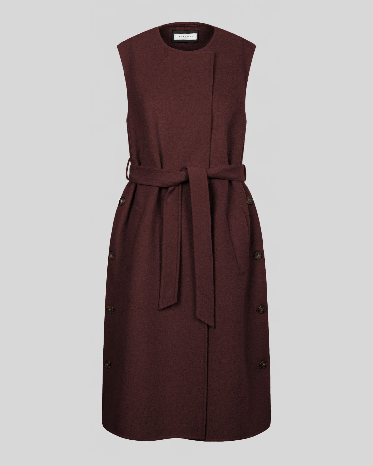 Gilet lungo in double