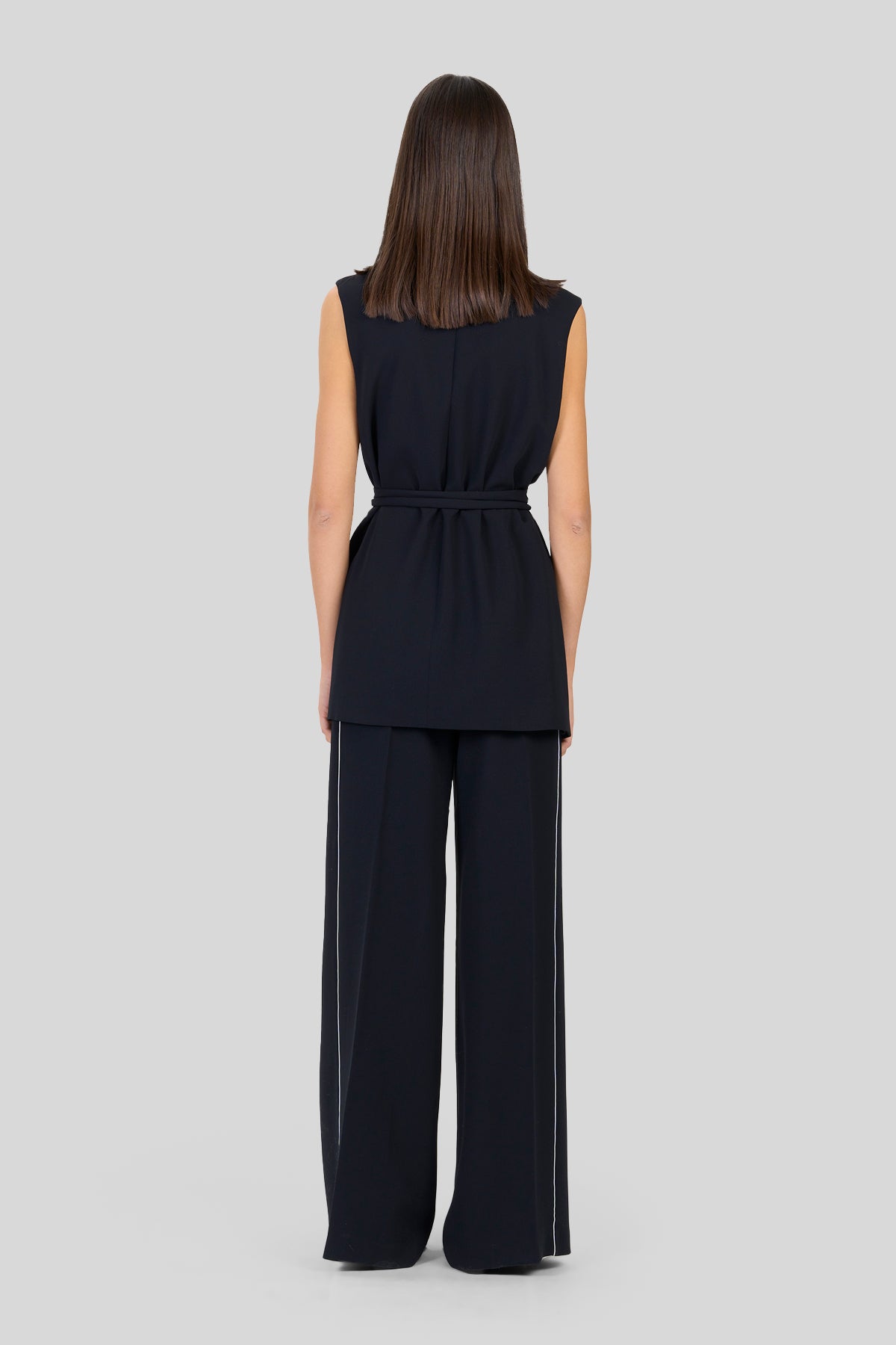 Gilet lungo in crepe