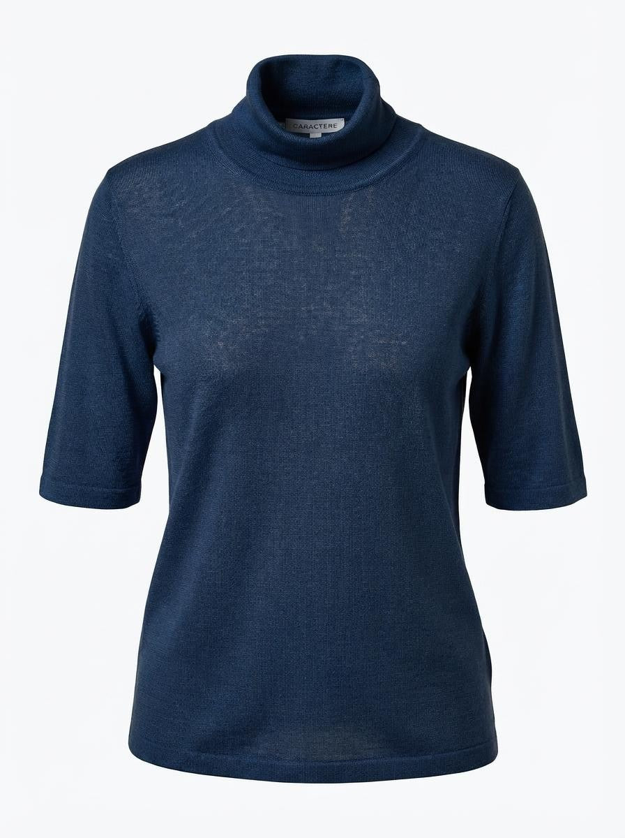 Maglia collo alto in misto lana