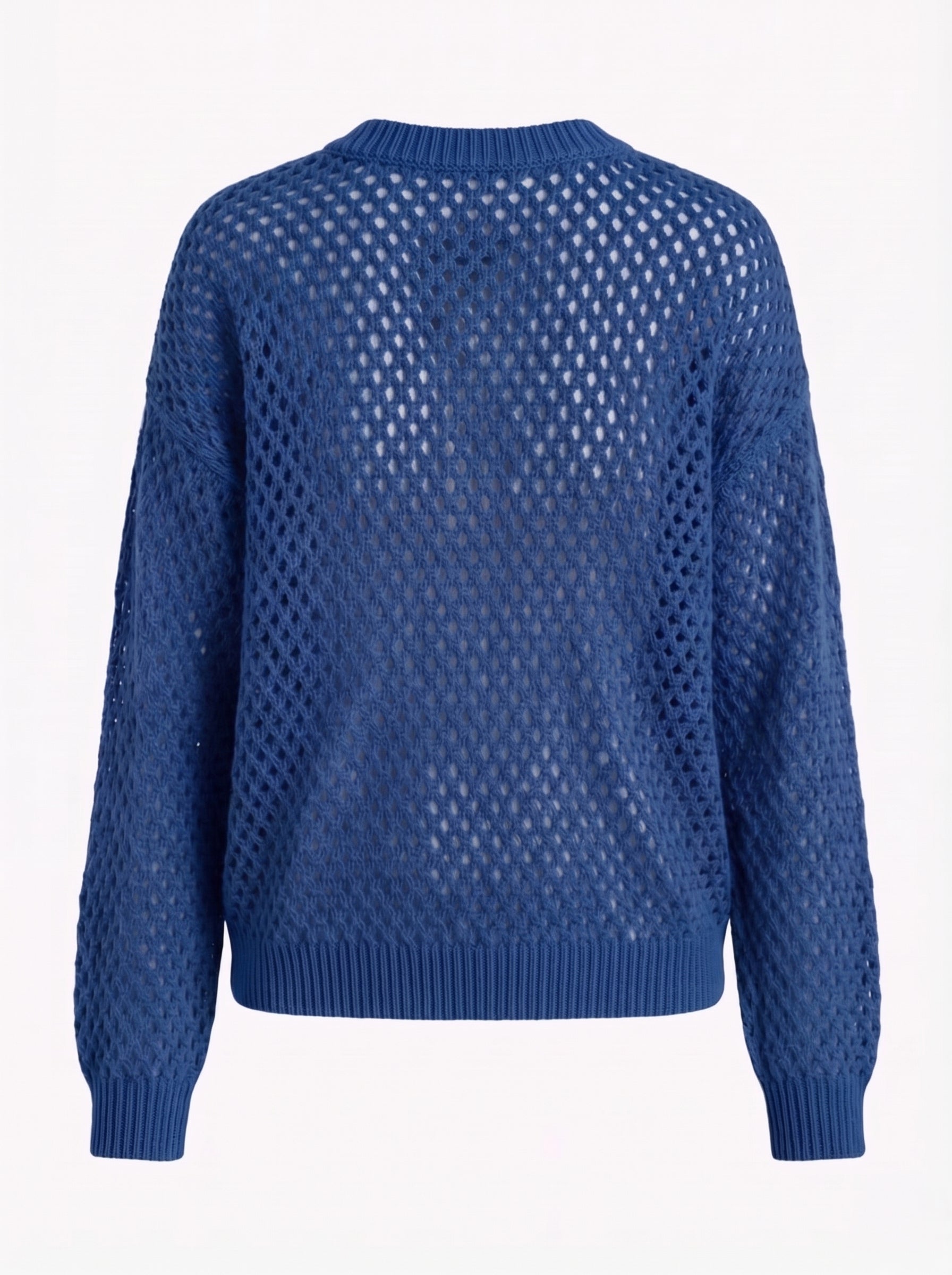 Maglia Traforata Girocollo in cotone morbido