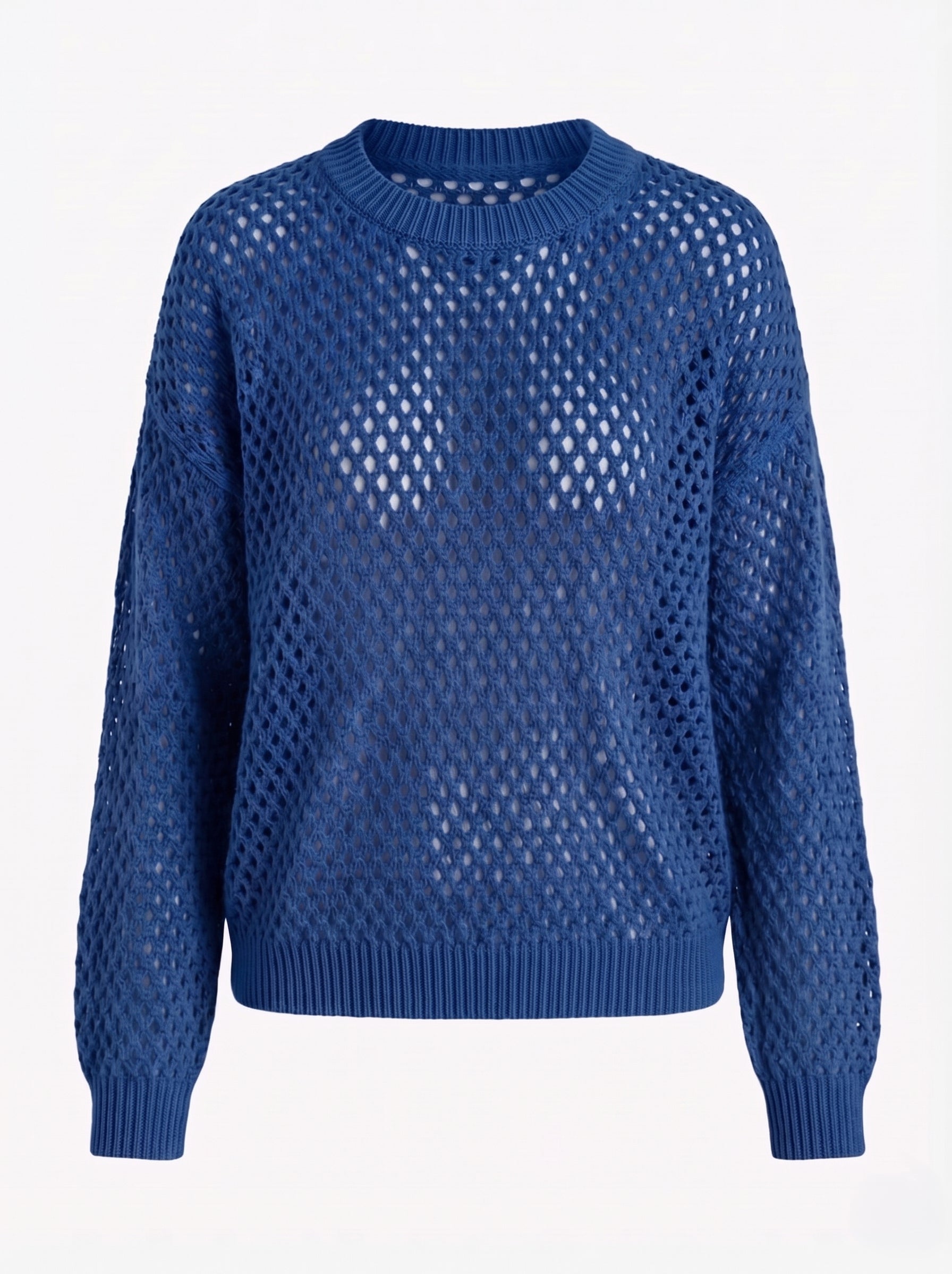 Maglia Traforata Girocollo in cotone morbido