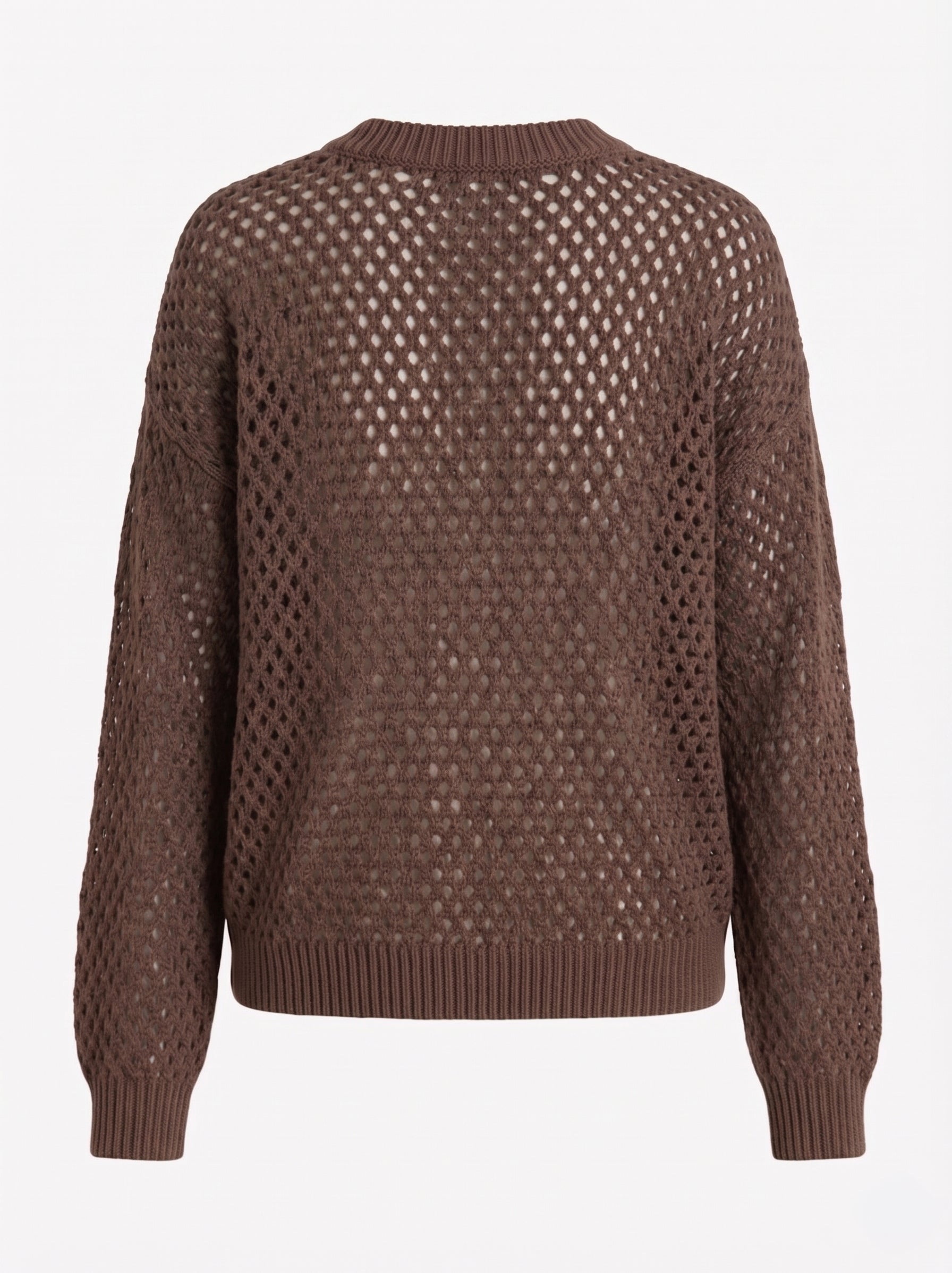 Maglia Traforata Girocollo in cotone morbido