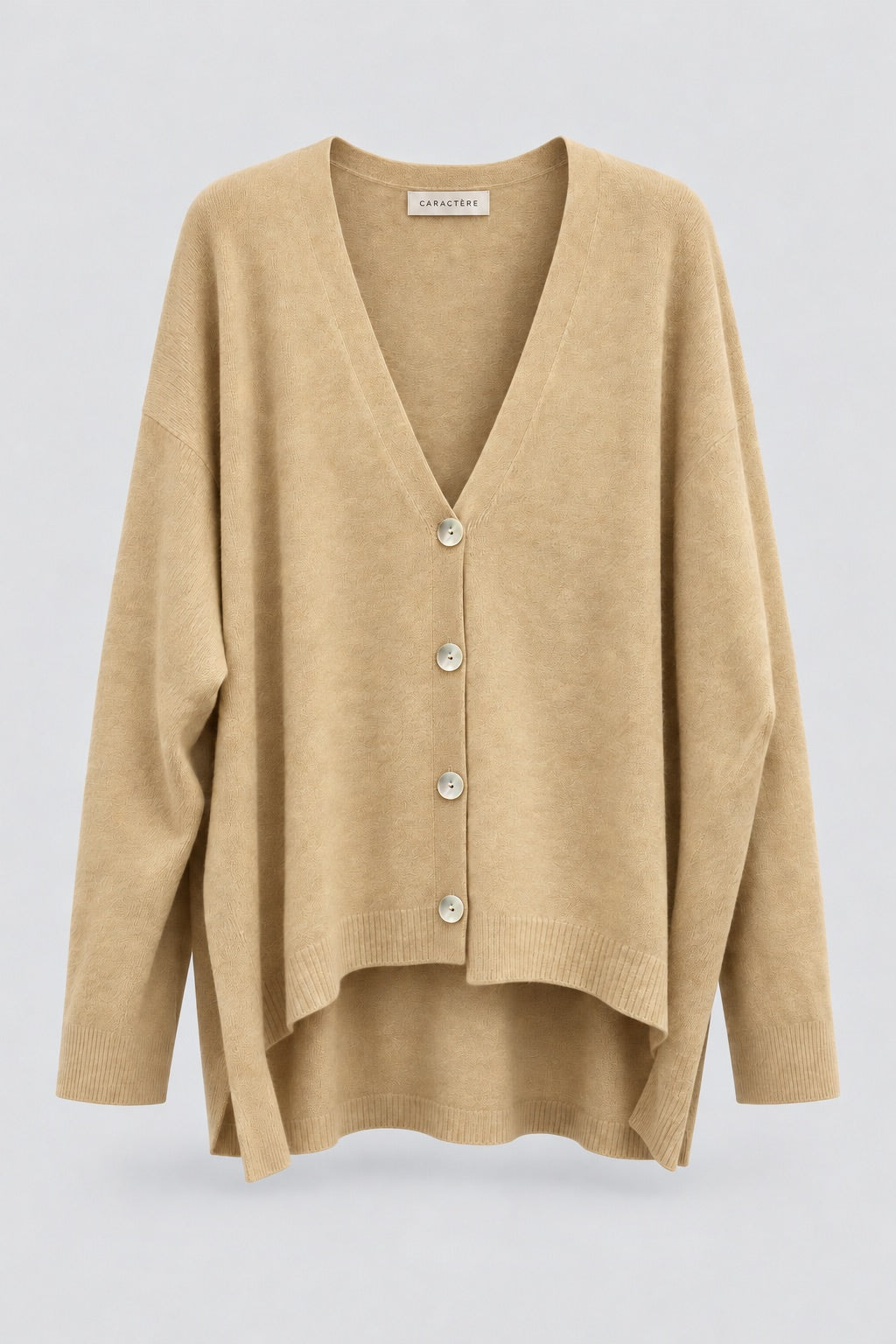 Cardigan Donna con Scollo a V e Bottoni