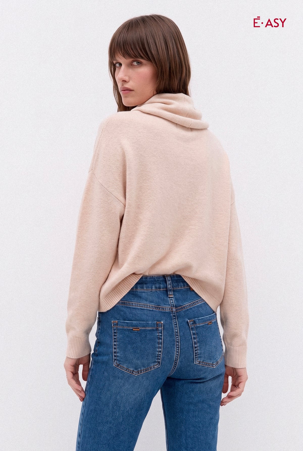Maglione Dolcevita Donna in Maglia Fine