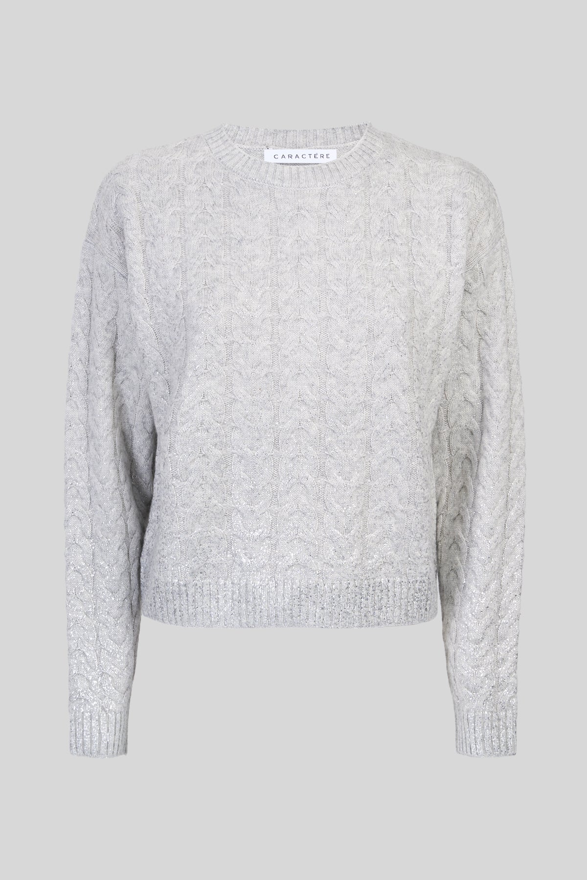 Maglia girocollo con lamina