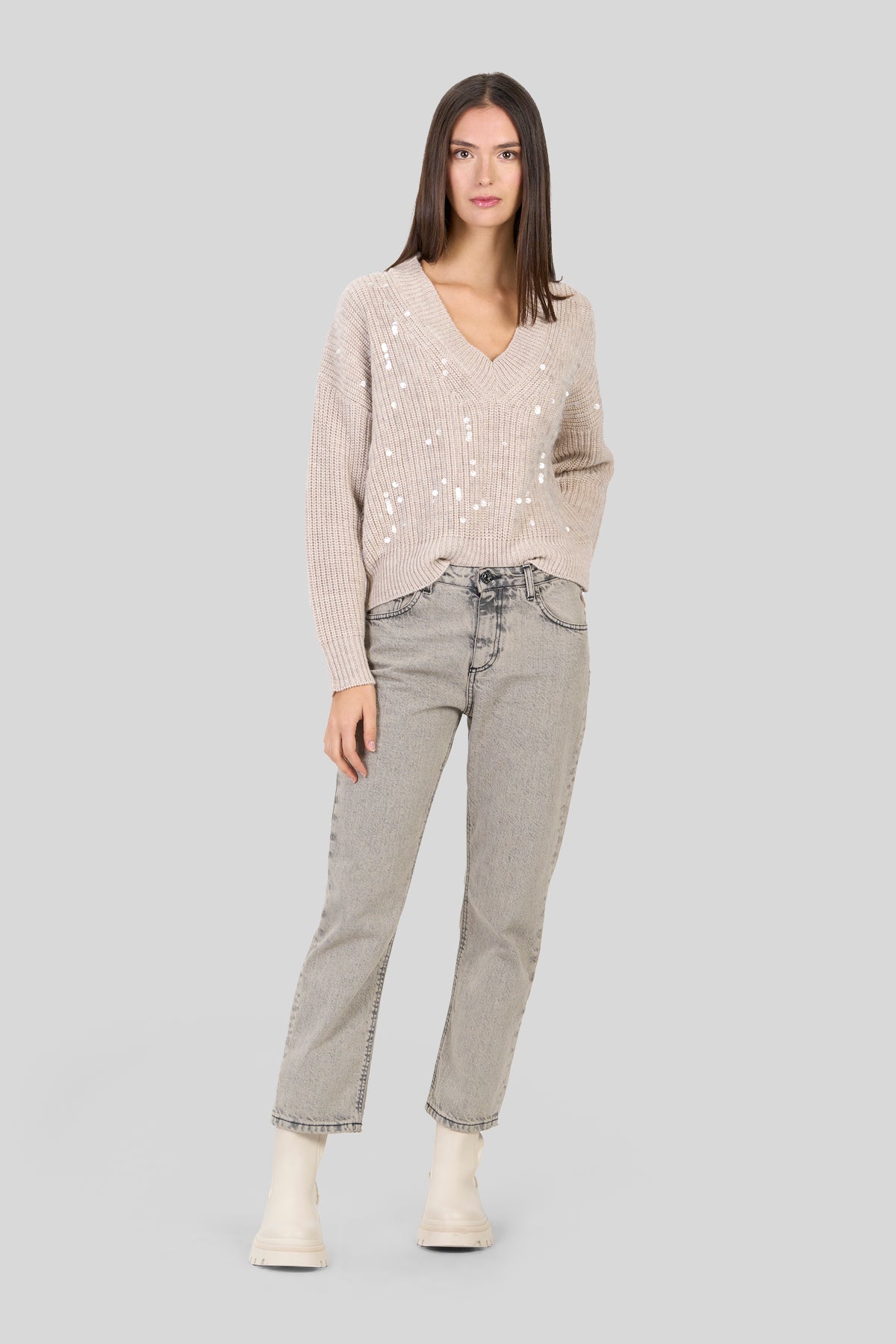 Maglia con paillettes