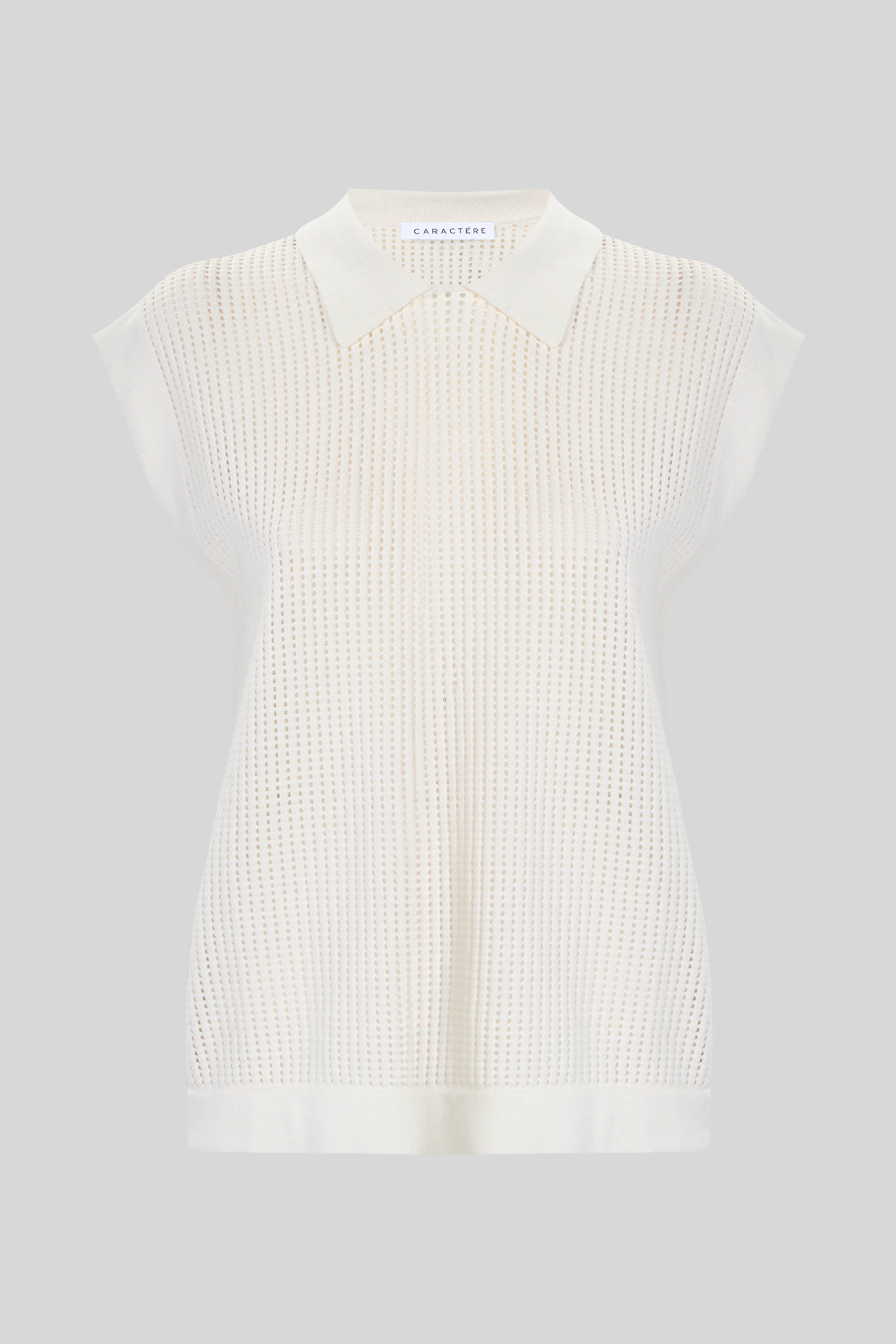 Blusa con colletto