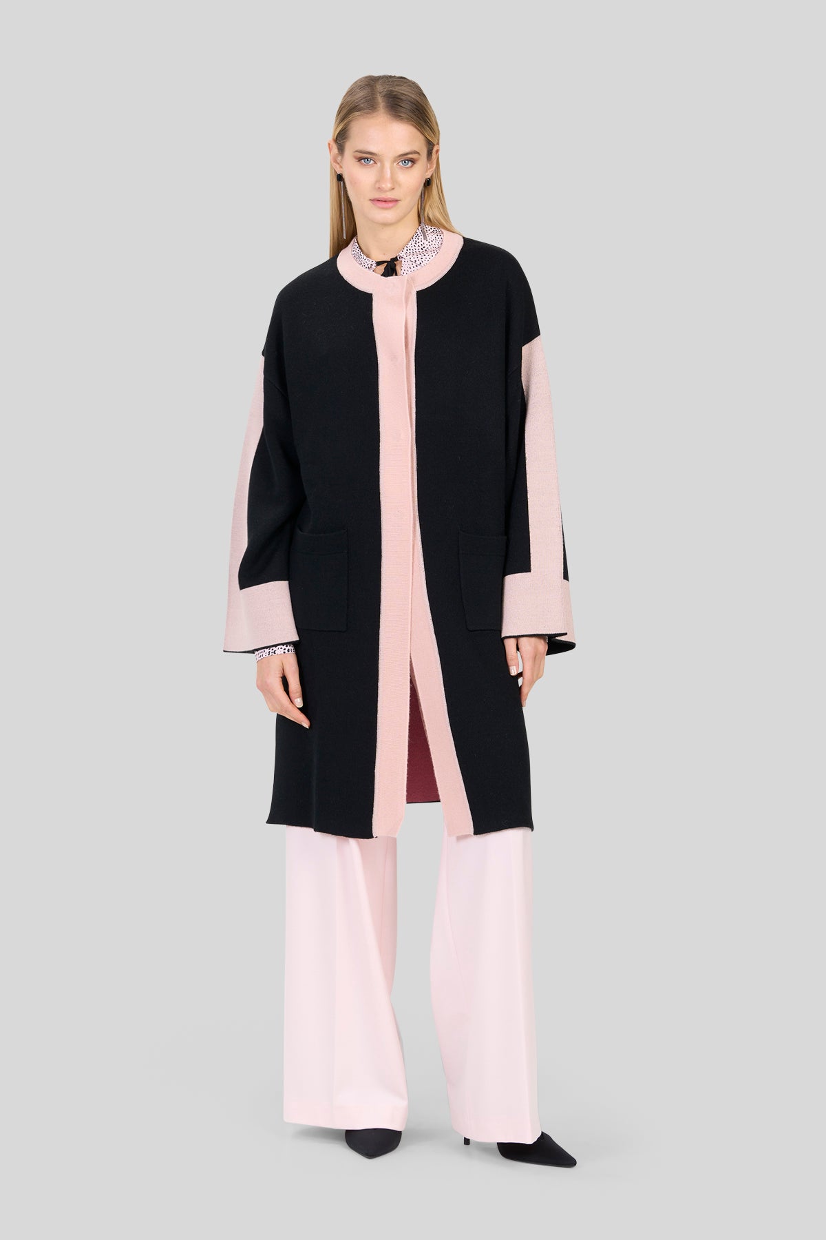 Cappotto in maglia double