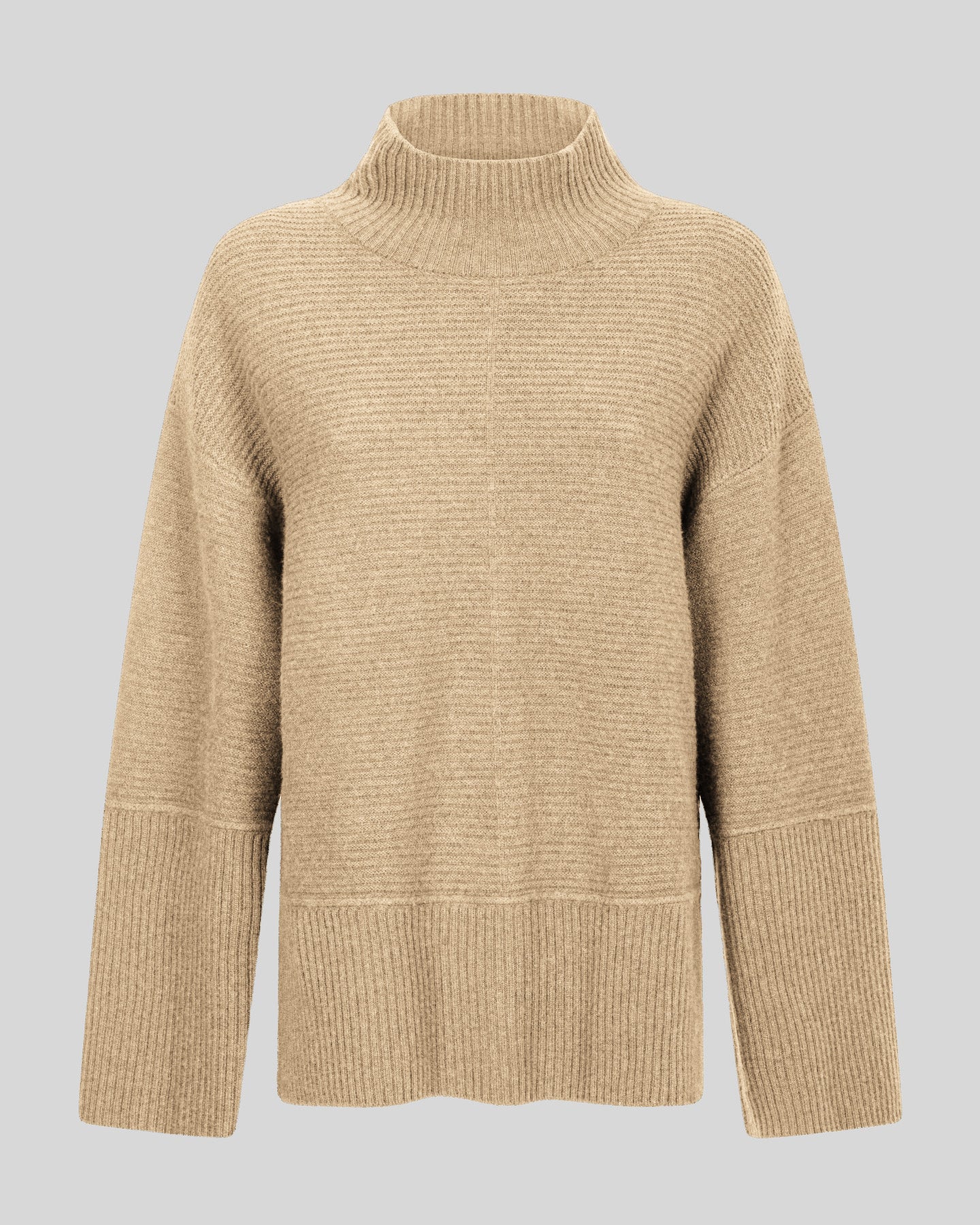 Maglia a collo alto e maniche ampie