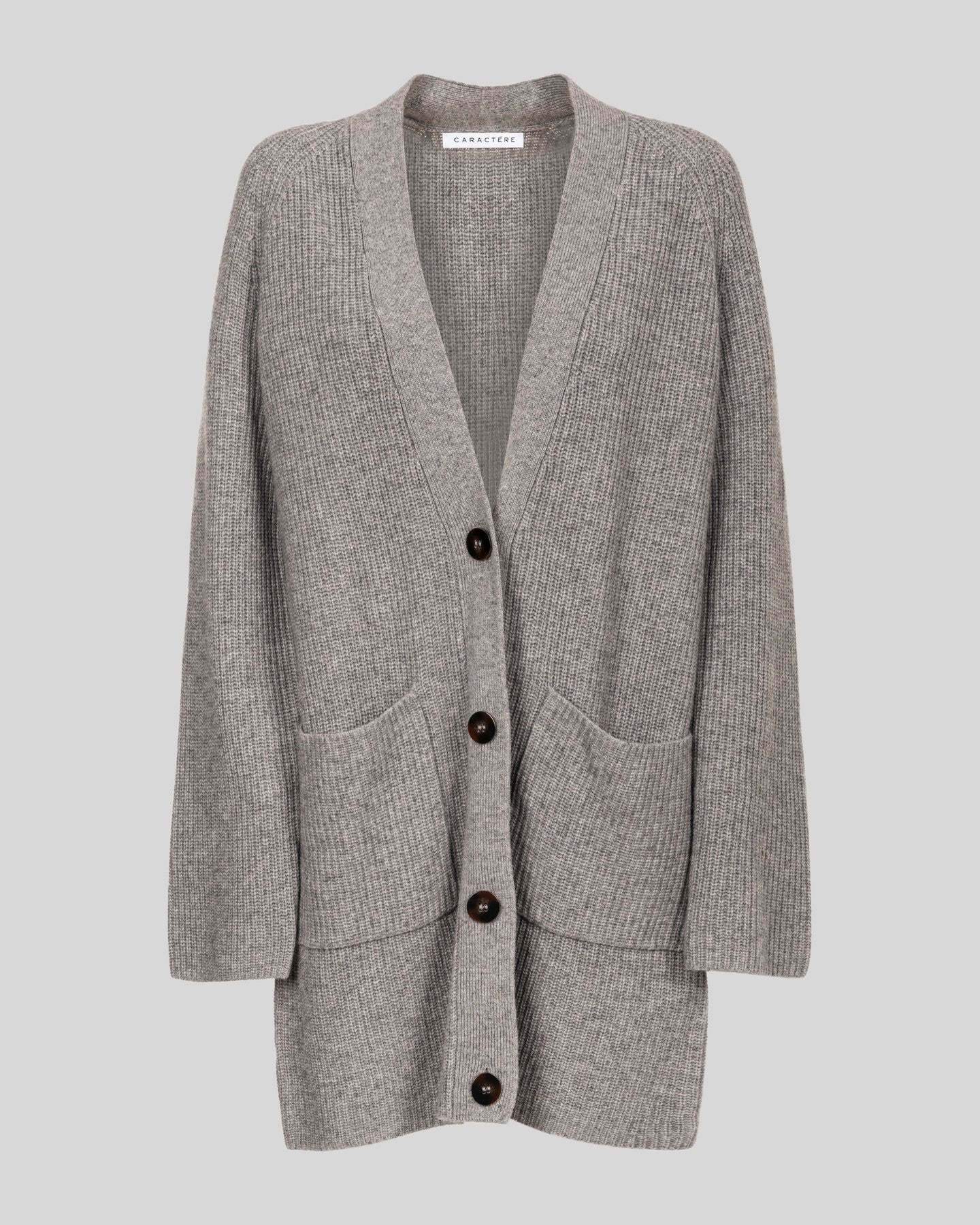 Cardigan lungo in costa inglese