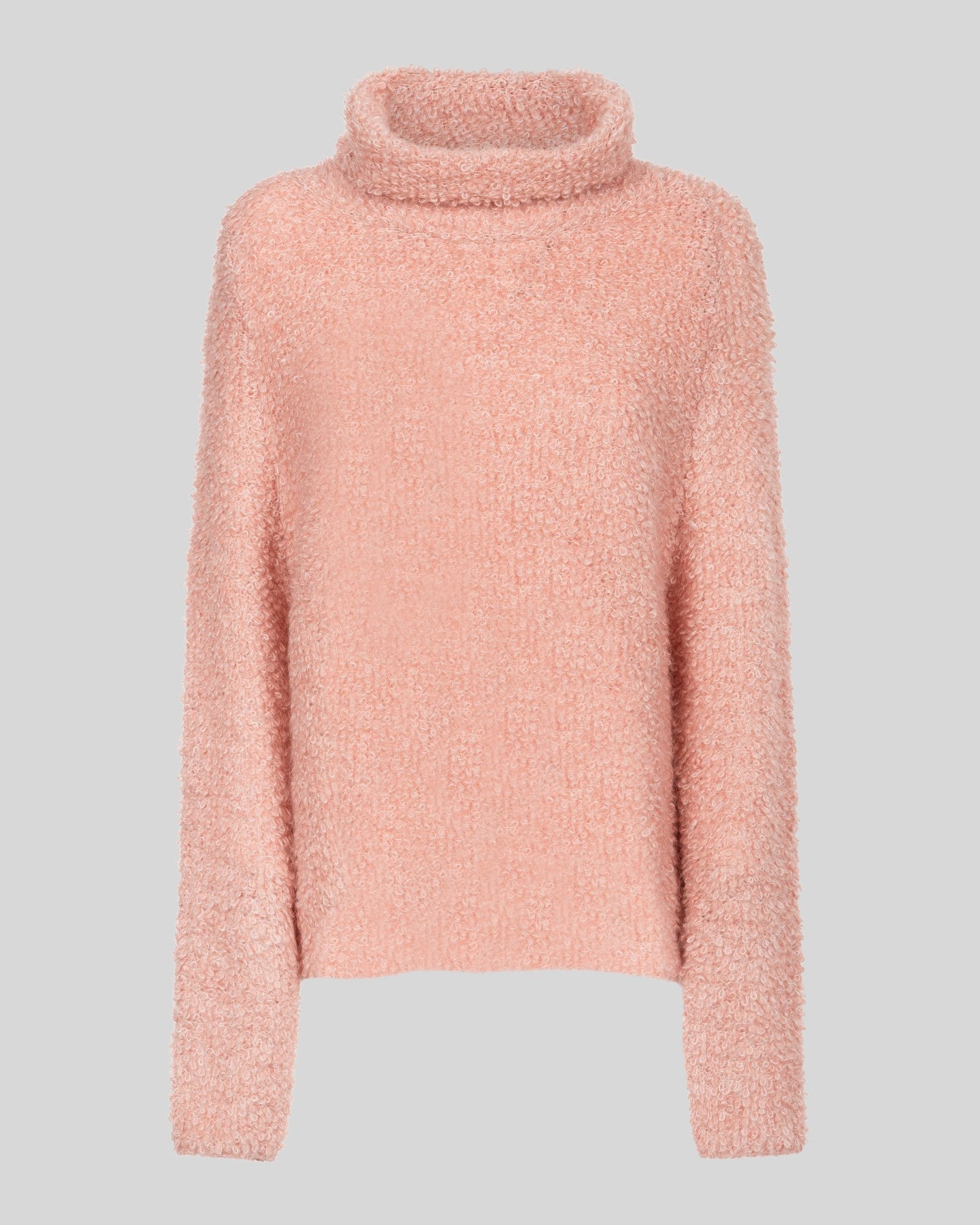 Maglia bouclé a collo alto