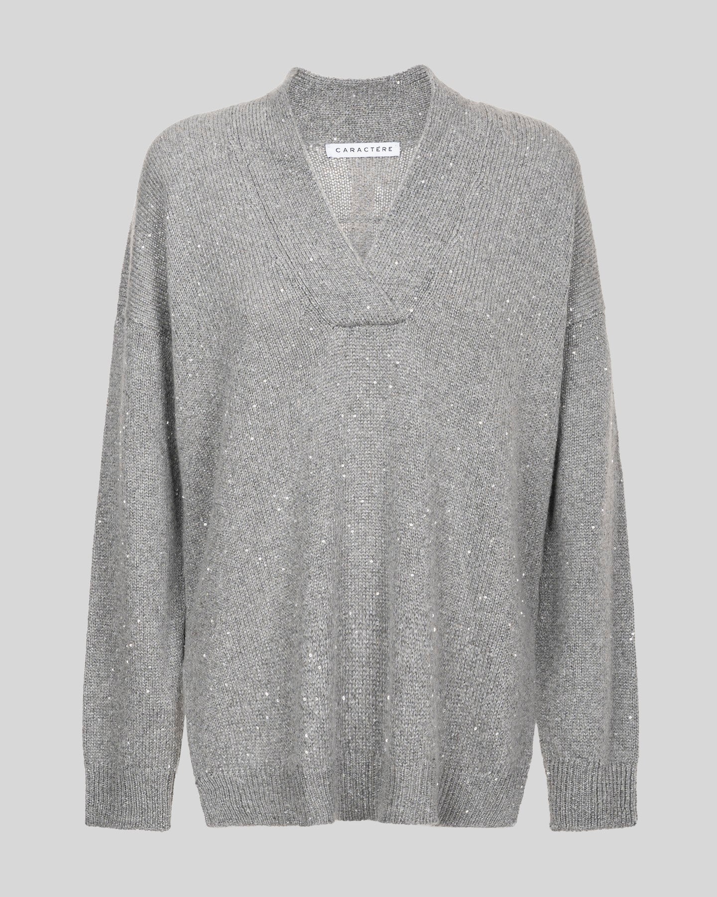 Maglia con micro paillettes