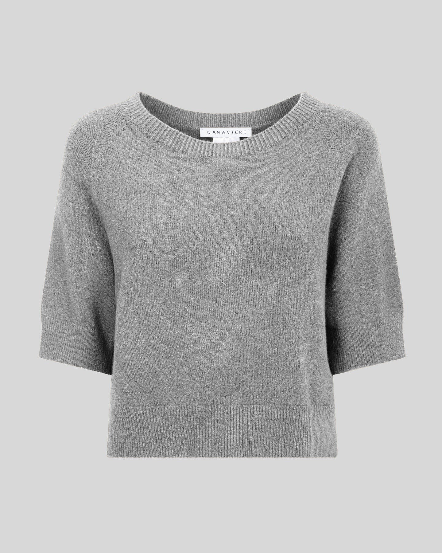 Maglia girocollo con manica al gomito