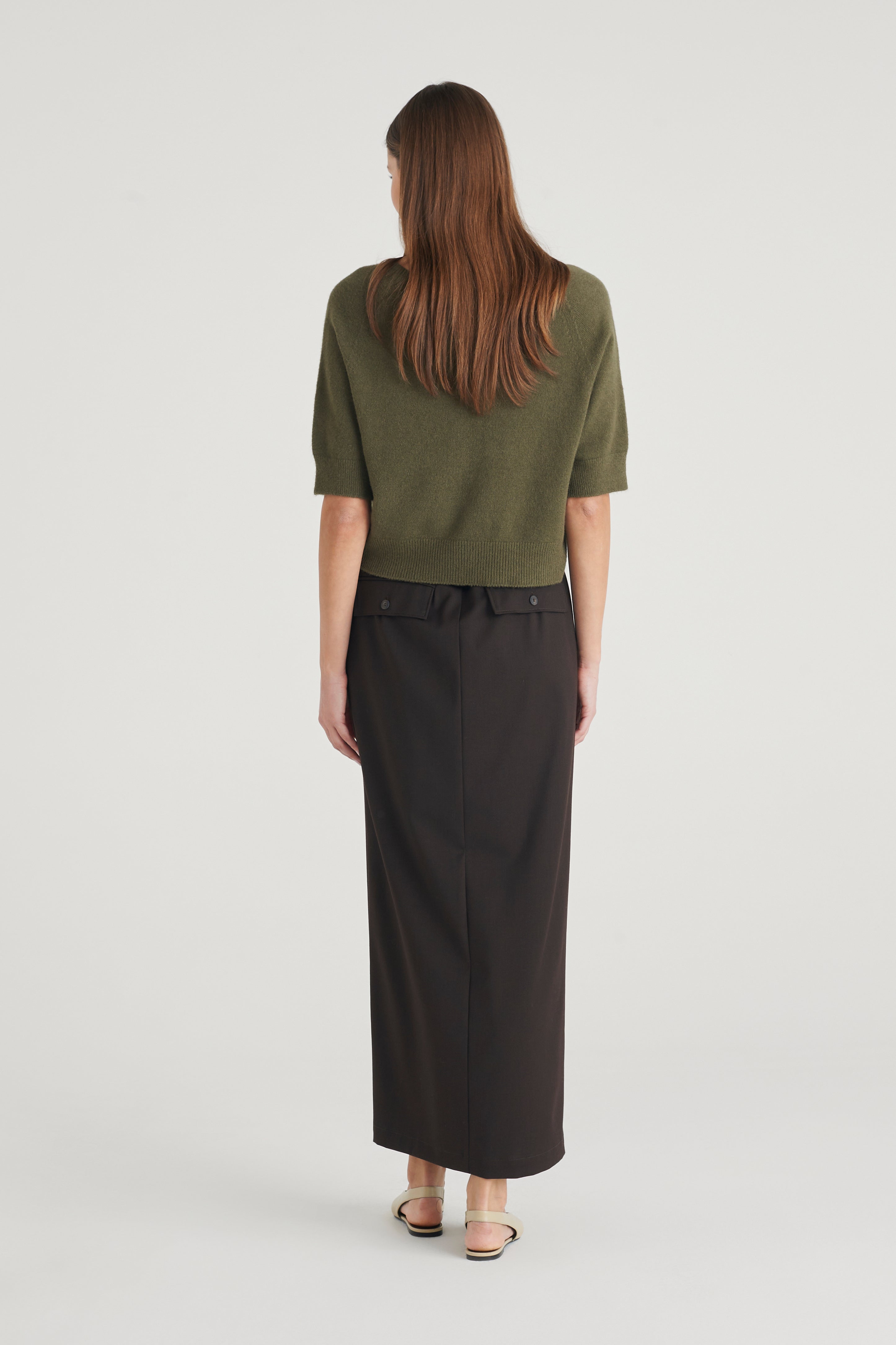 Maglia cropped a mezza manica