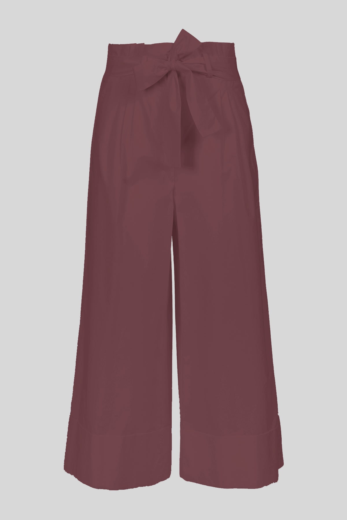 Pantaloni cropped in tela paracadute