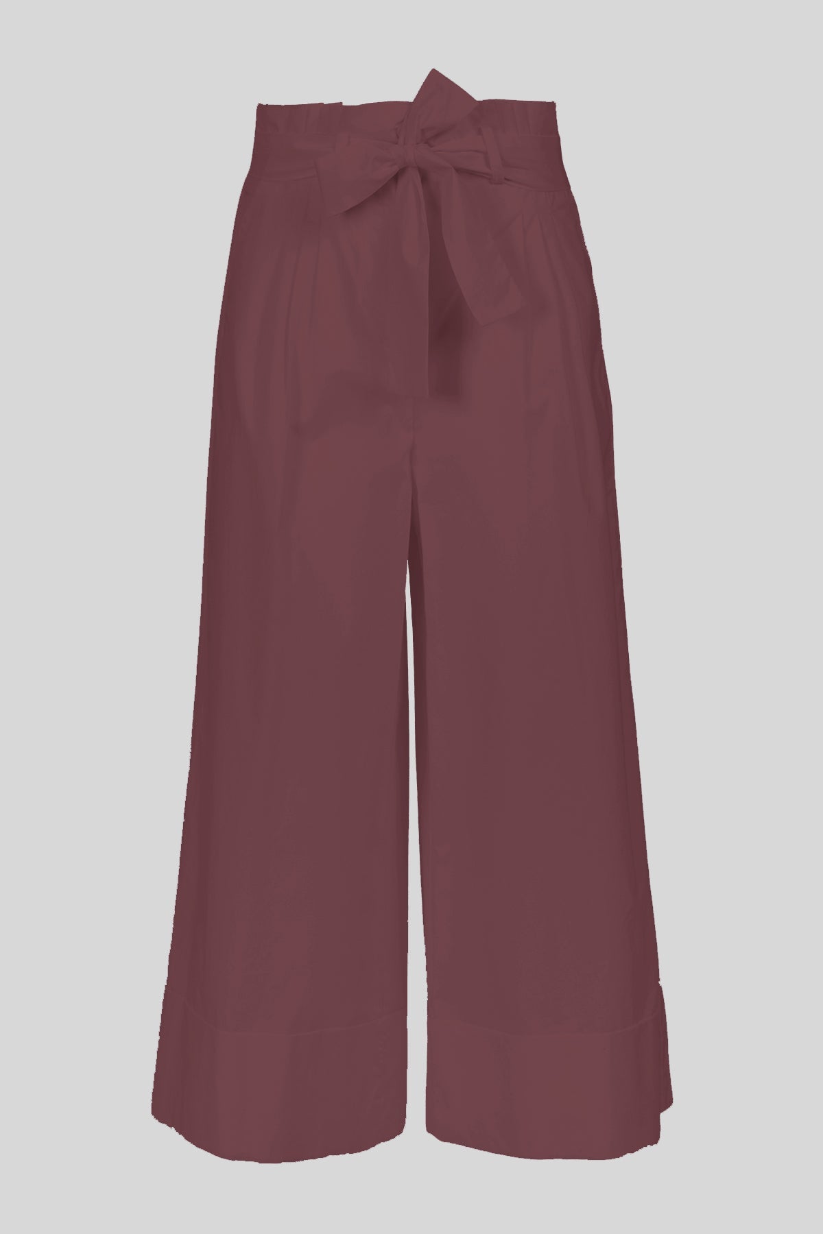Pantaloni cropped in tela paracadute