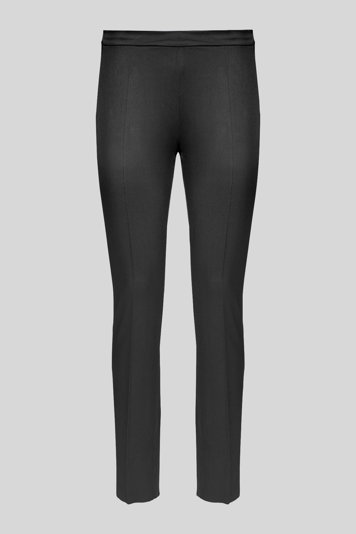 Pantaloni in raso stretch dalla linea slim