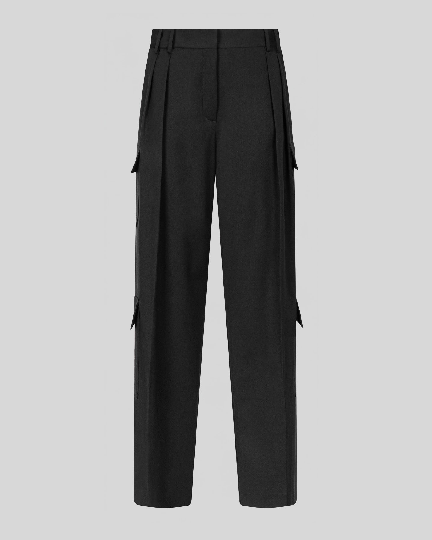 Pantalone cargo con pieghe