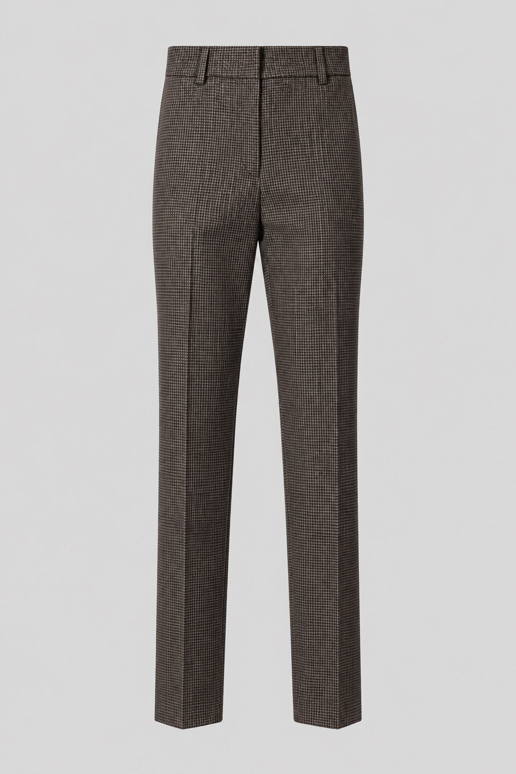 Tailleur in tela stretch fantasia blazer doppiopetto collo a lancia e pantalone a sigaretta - Caractère