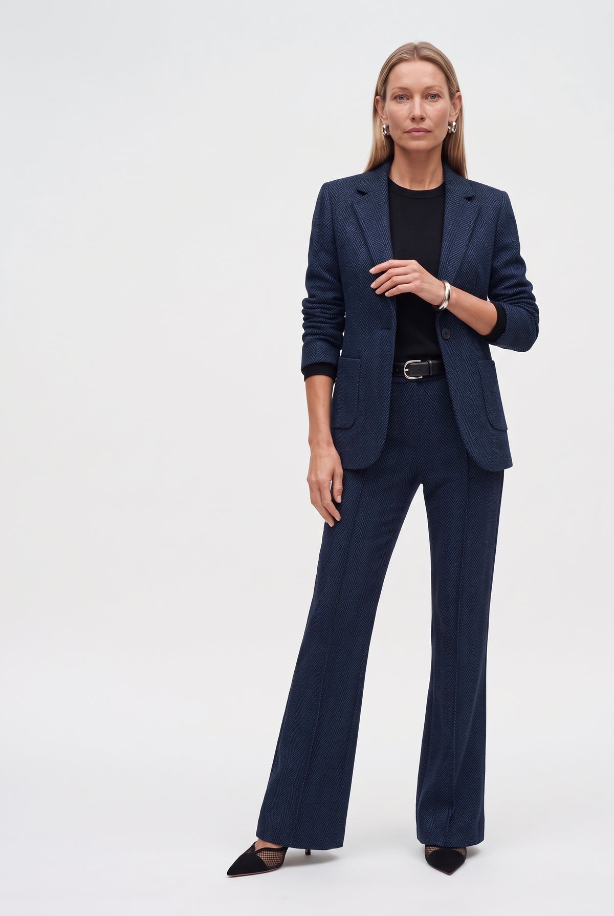 Tailleur In Punto Milano Jacquard