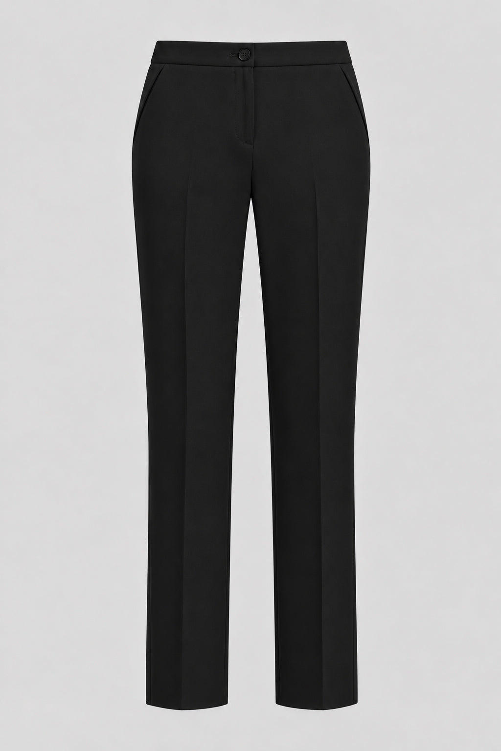 Tailleur in Cotone Tecnico Giacca Monopetto e Pantalone Dritto Nero