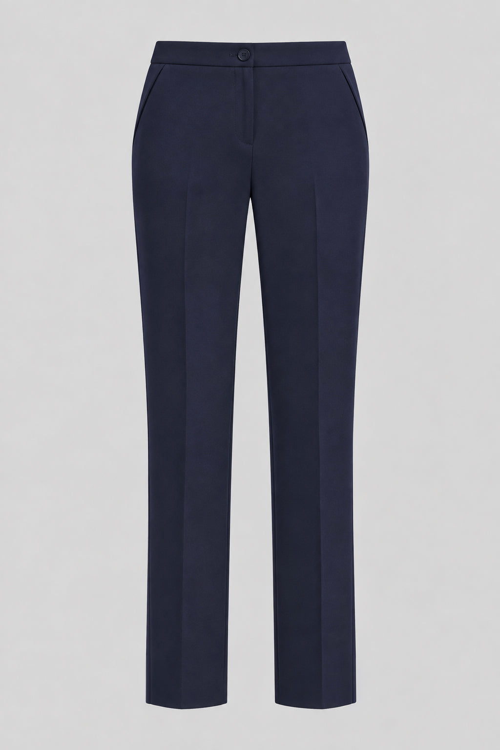 Tailleur in Cotone Tecnico Giacca Monopetto e Pantalone Dritto Blu