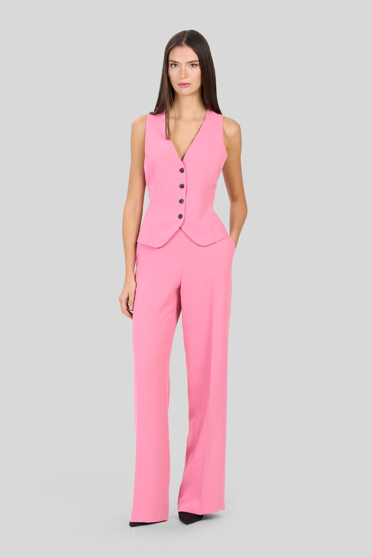 Pantalone ampio in crepe