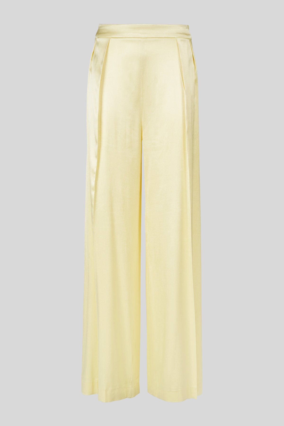 Pantaloni palazzo in raso stretch