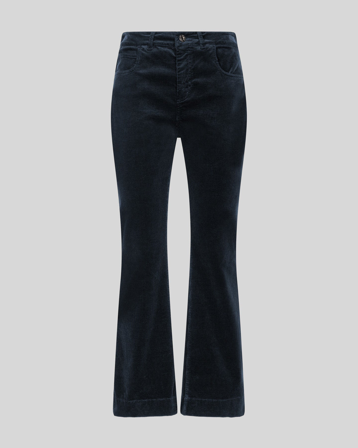 Pantalone a trombetta in velluto a coste