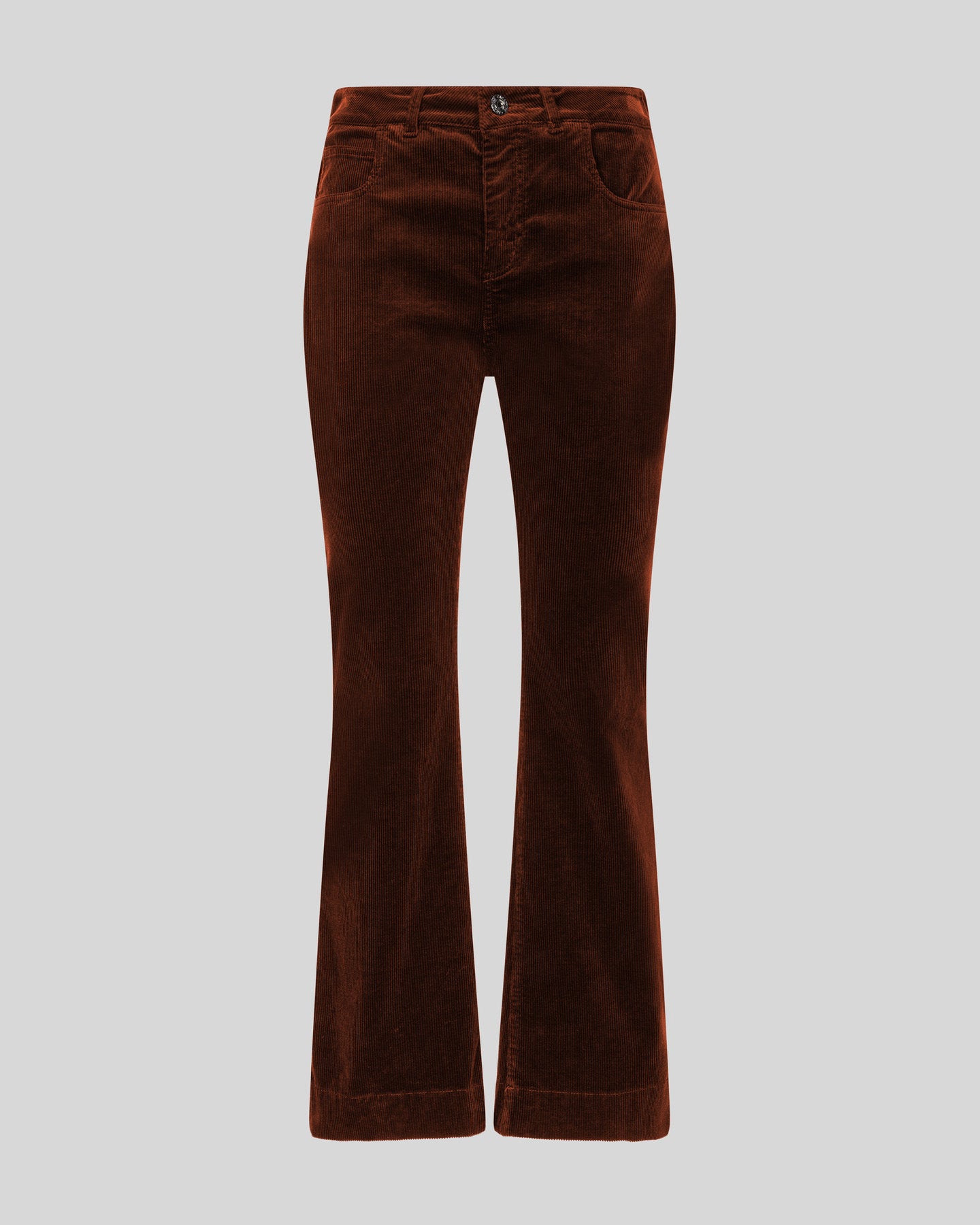 Pantalone a trombetta in velluto a coste