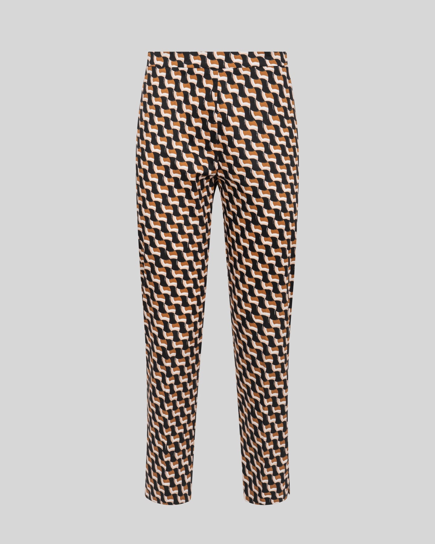 Pantalone a sigaretta con stampa geometric
