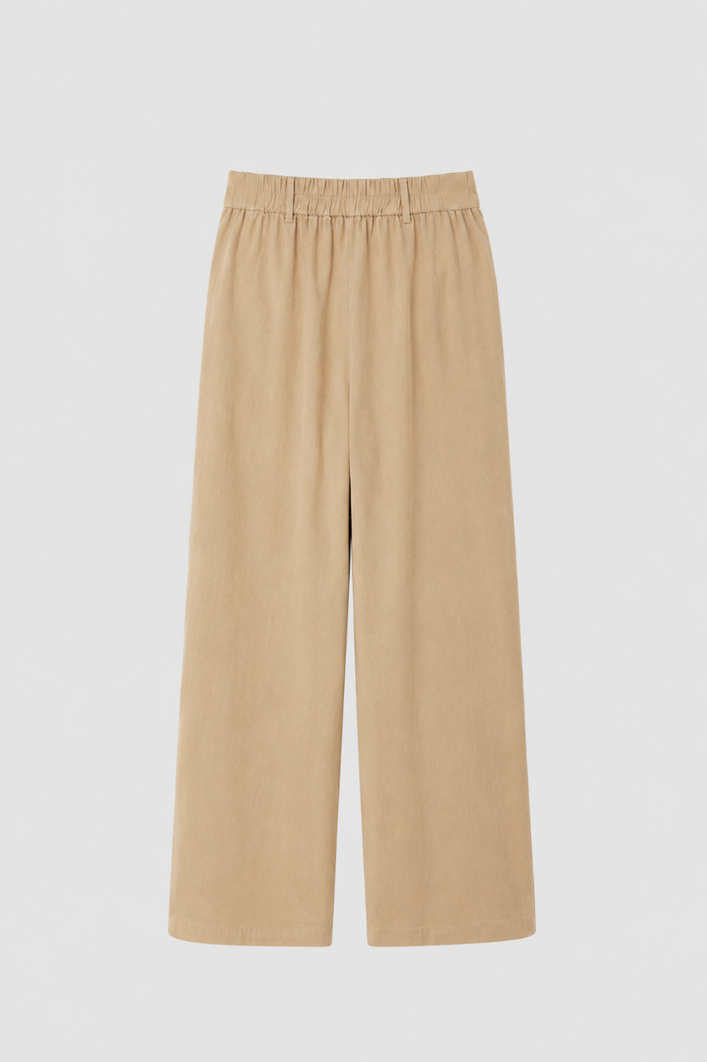 Pantalone Palazzo in Misto Lino con Vita Elasticizzata