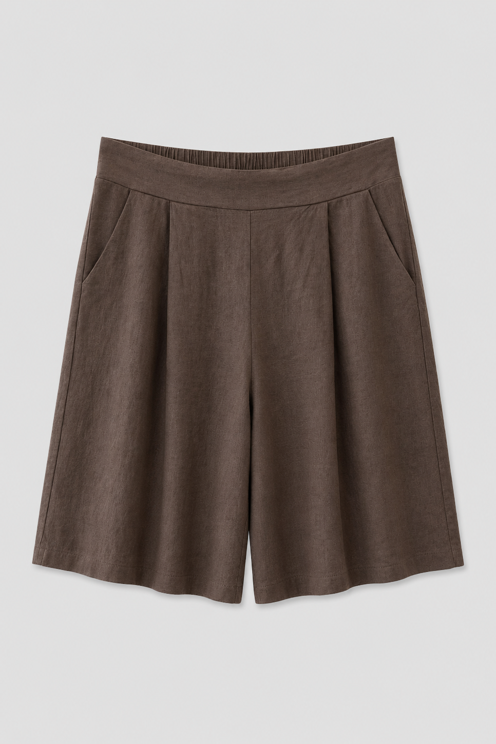 Short Culotte in Lino con Vita Elasticizzata