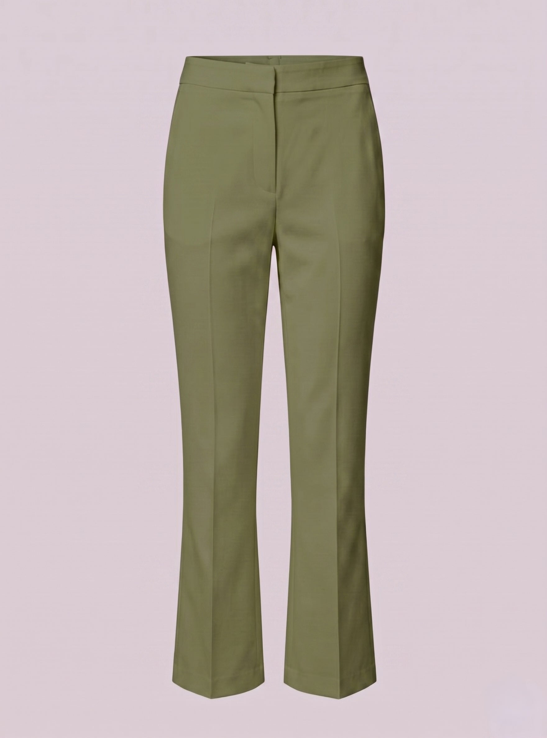 Pantalone a trombetta in cotone stretch