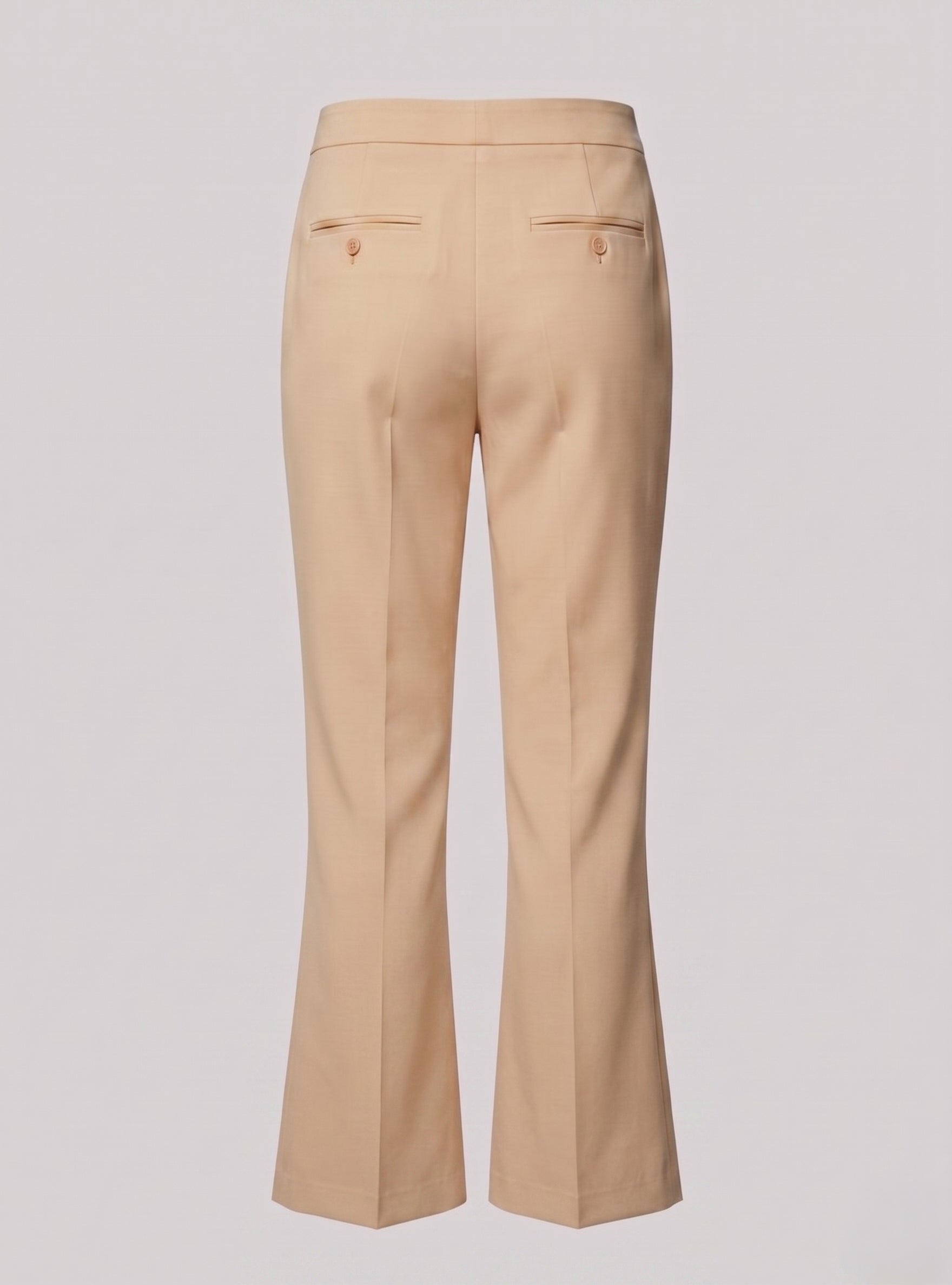 Pantalone a trombetta in cotone stretch