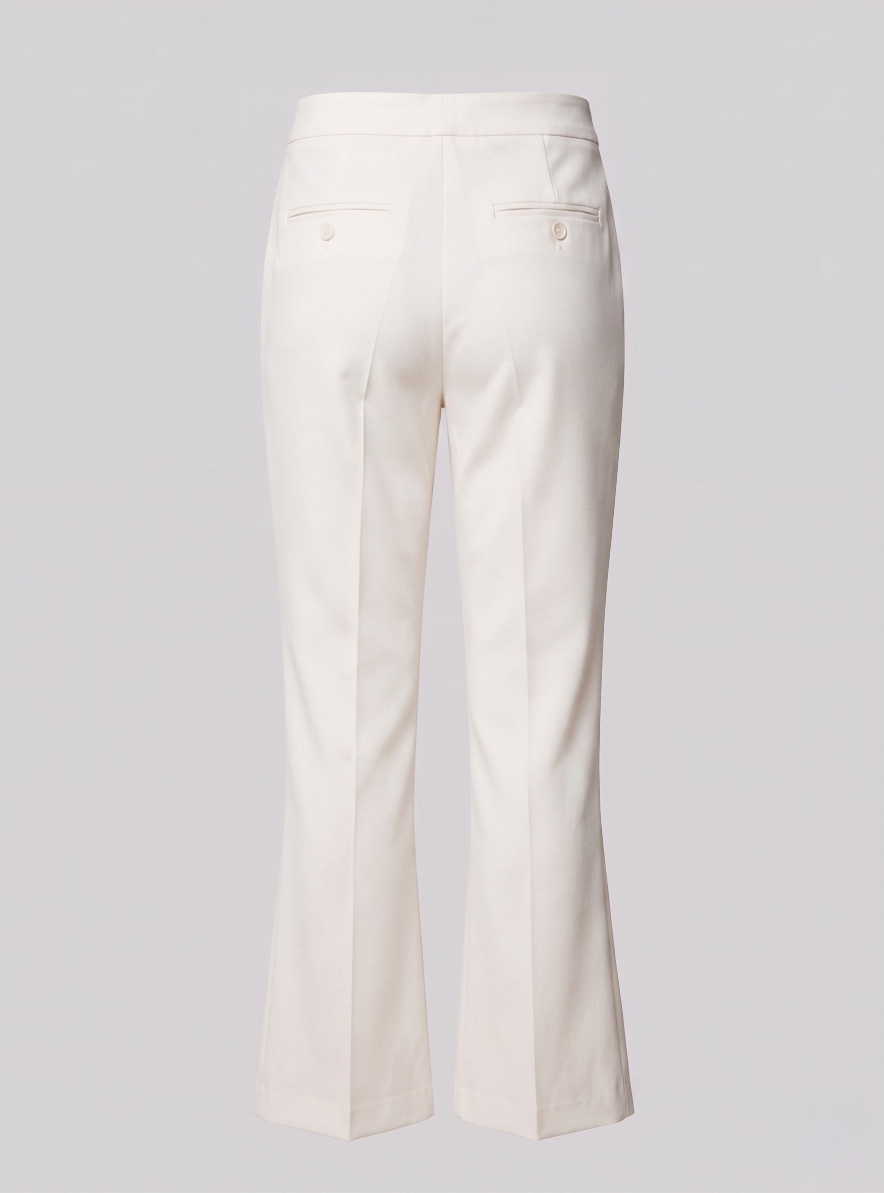 Pantalone a trombetta in cotone stretch
