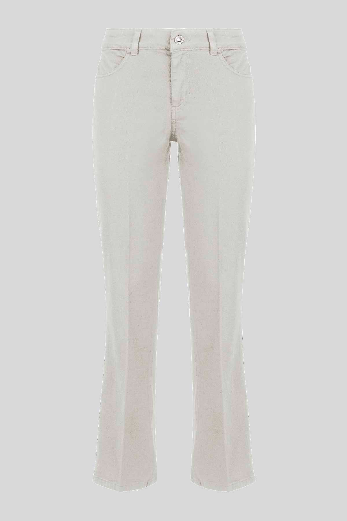 Pantalone in drill di cotone stretch