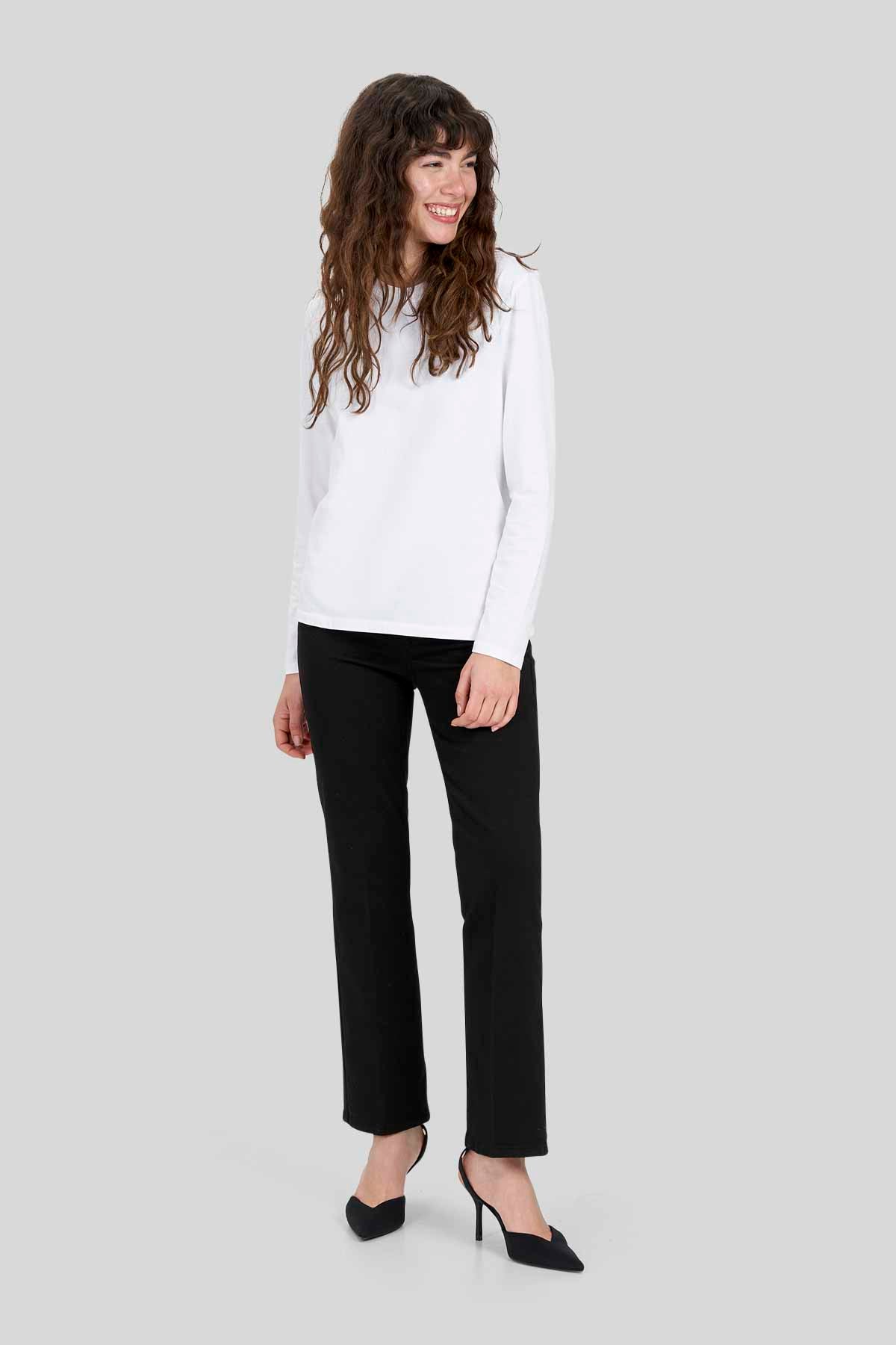 Pantalone in drill di cotone stretch