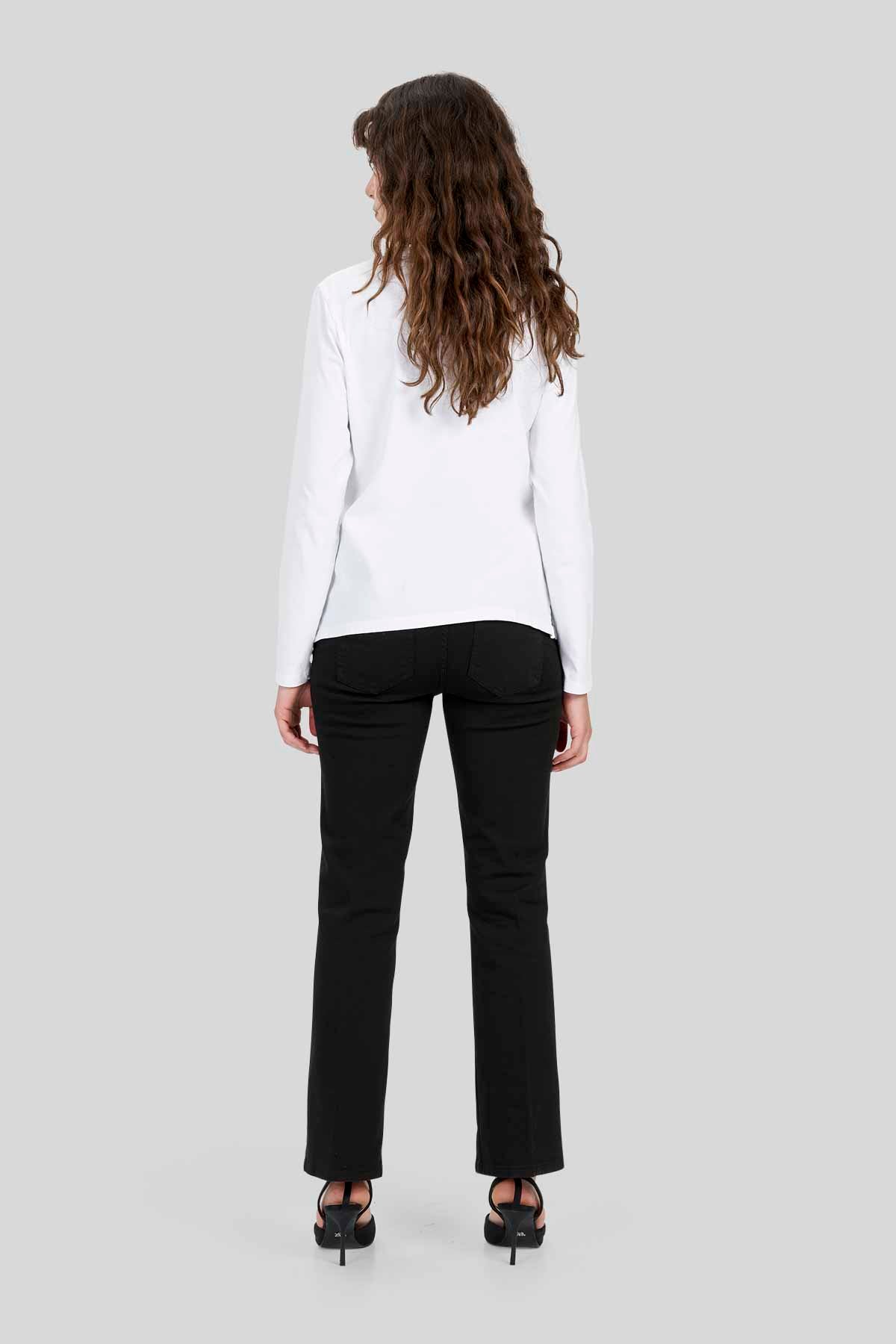 Pantalone in drill di cotone stretch