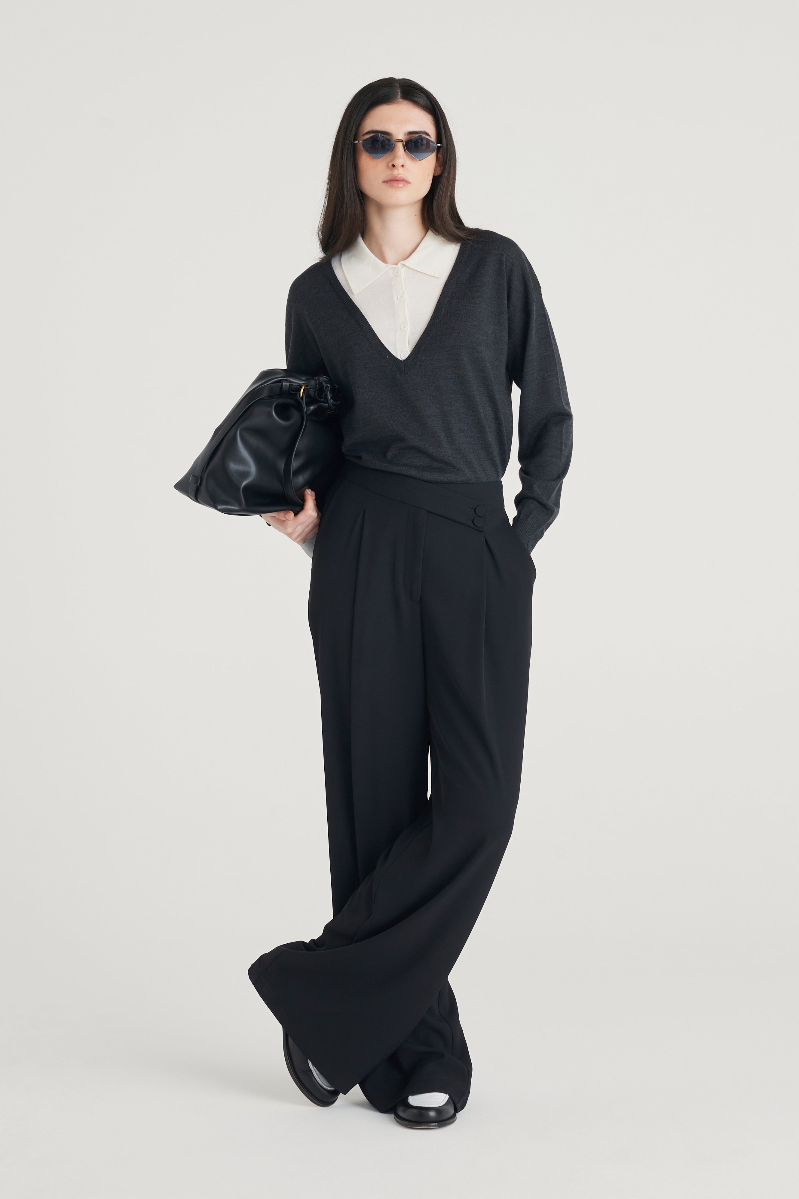 Pantalone in crepe