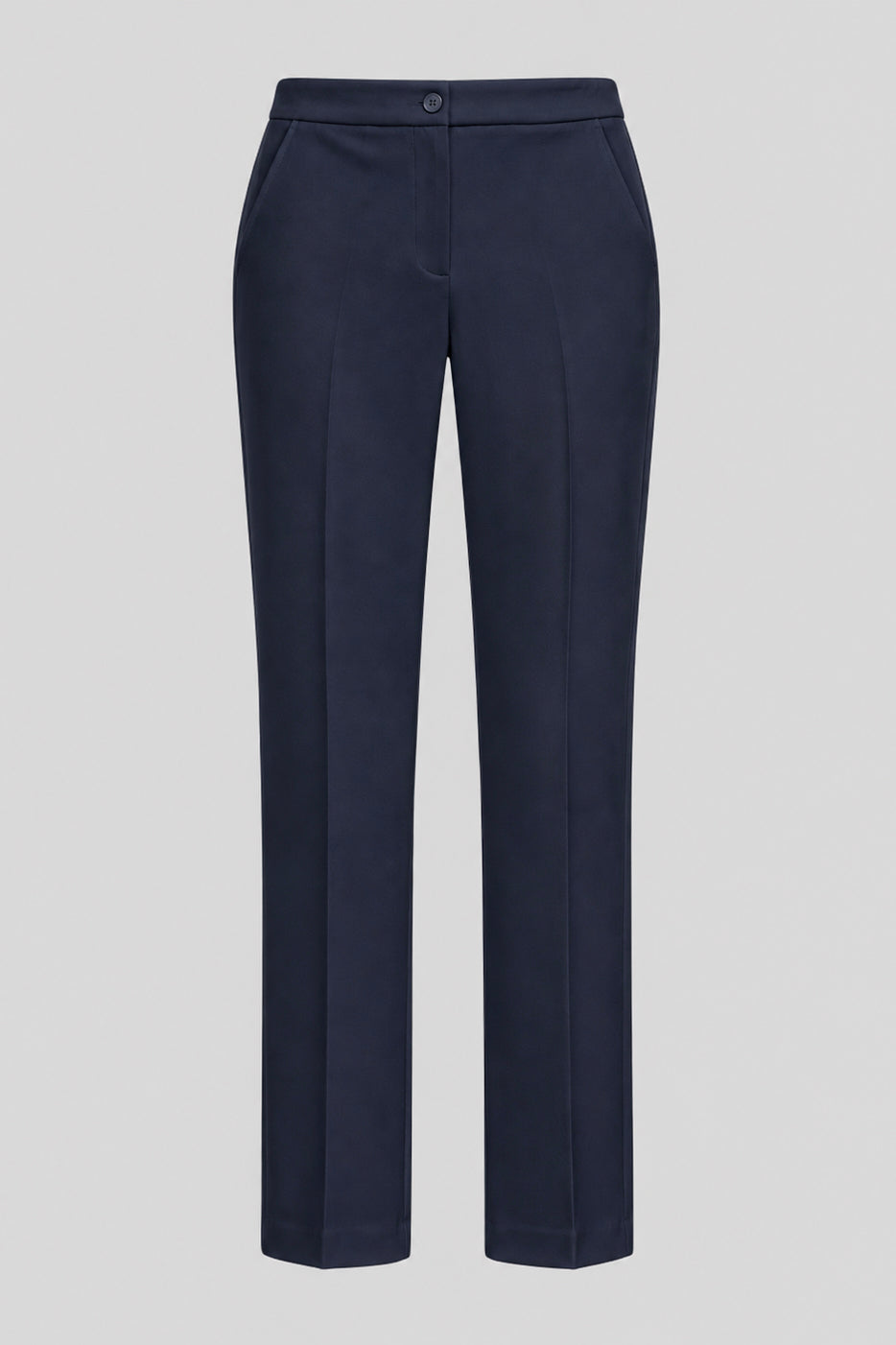 Tailleur Punto Milano Giacca Monopetto e Pantalone a Sigaretta Blu