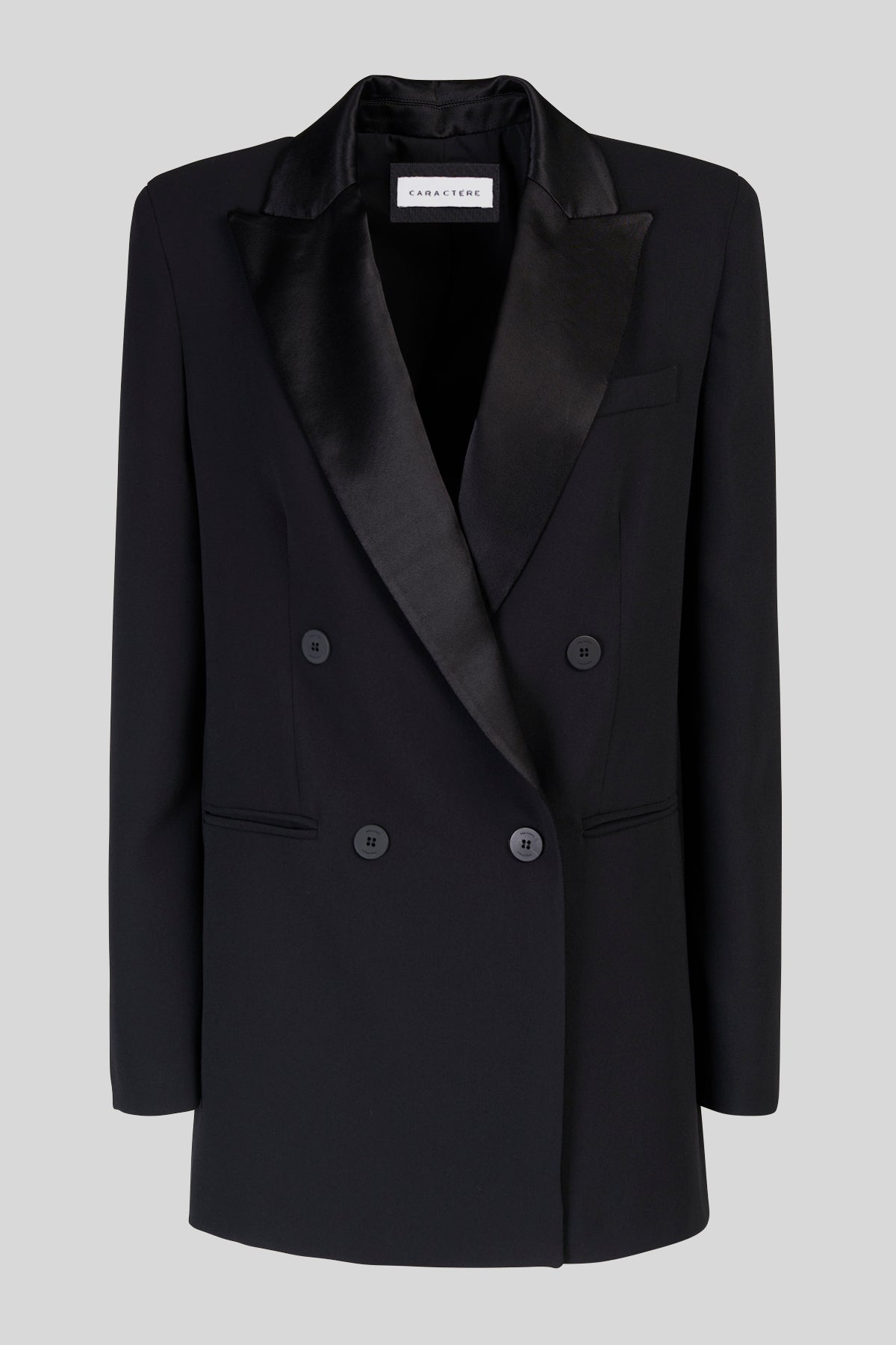 Blazer doppiopetto oversize in crepe